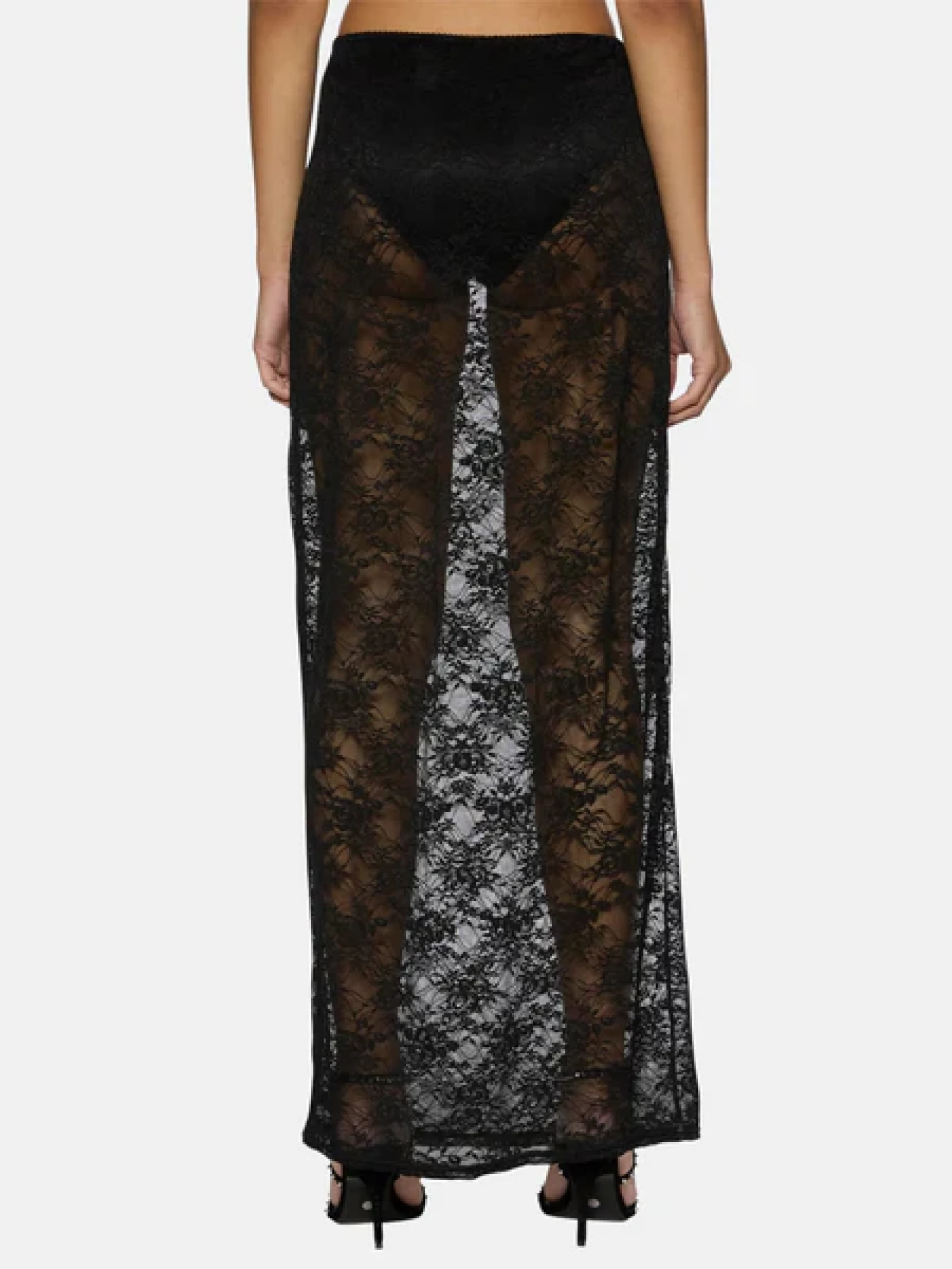 Женская юбка Ksubi Veneda Slip Black Lace