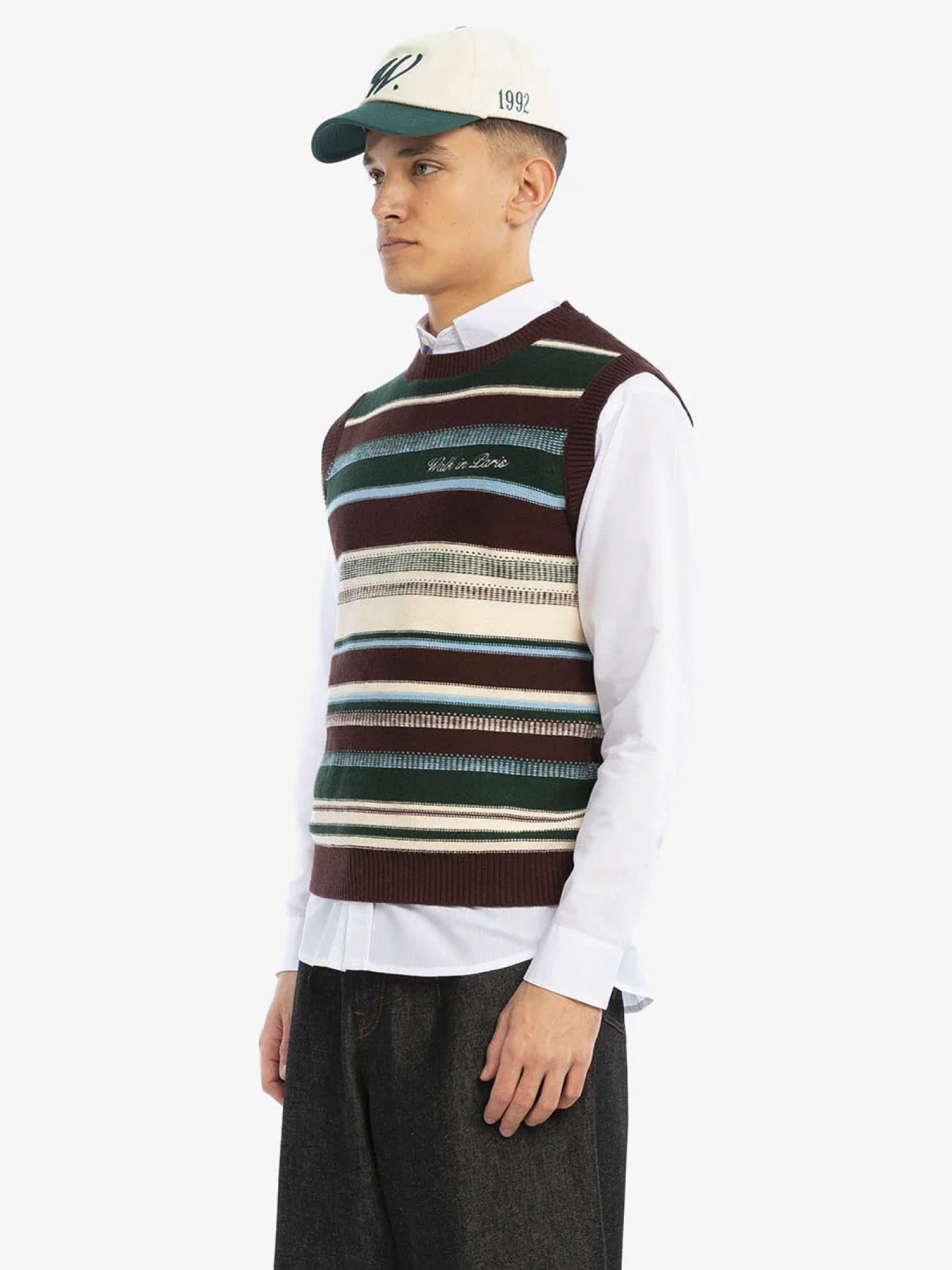 Жилет Walk In Paris Grandpa Sleeveless Knit Vert