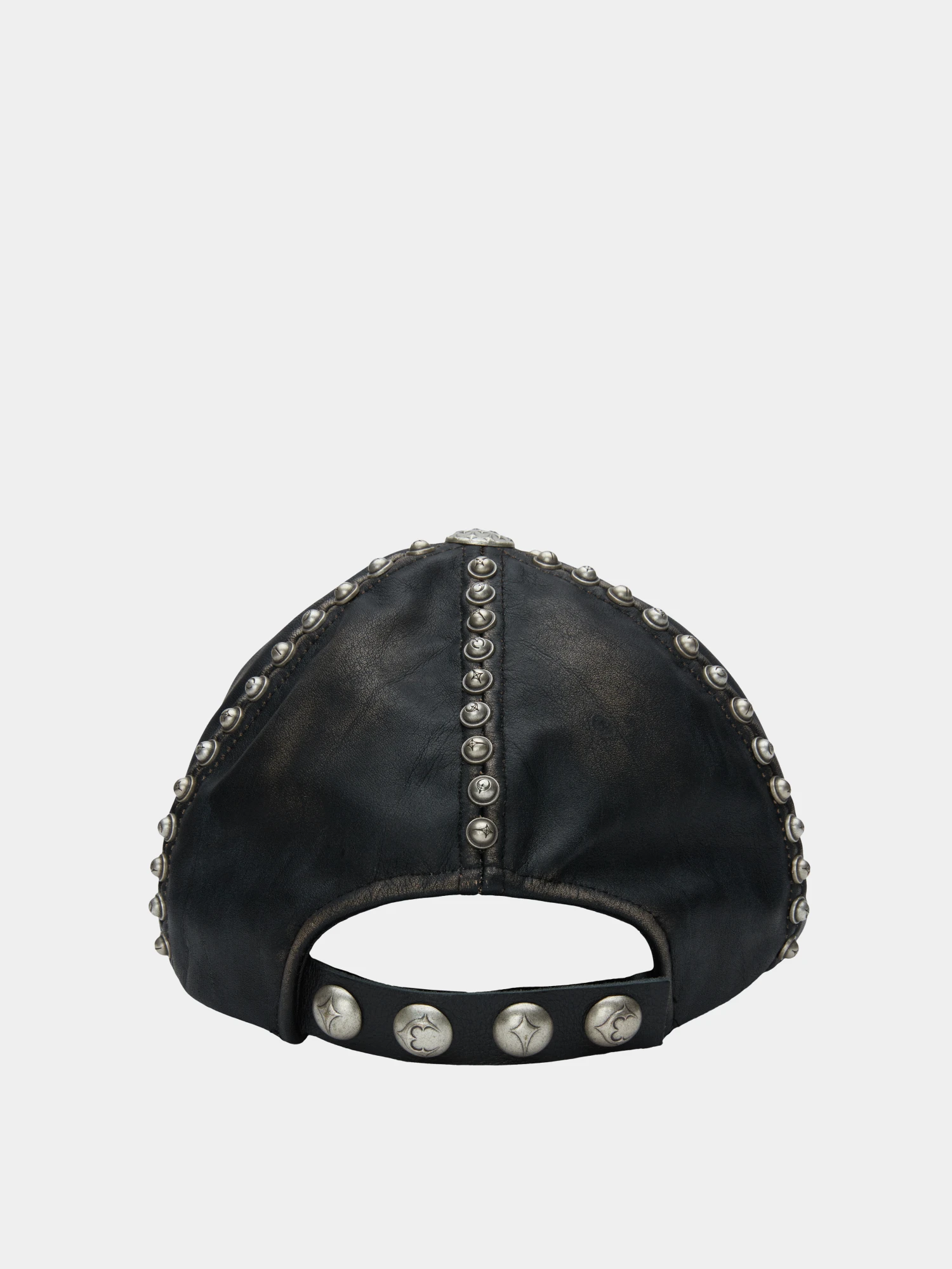 Кепка Thug Club Studded Washed Leather Black