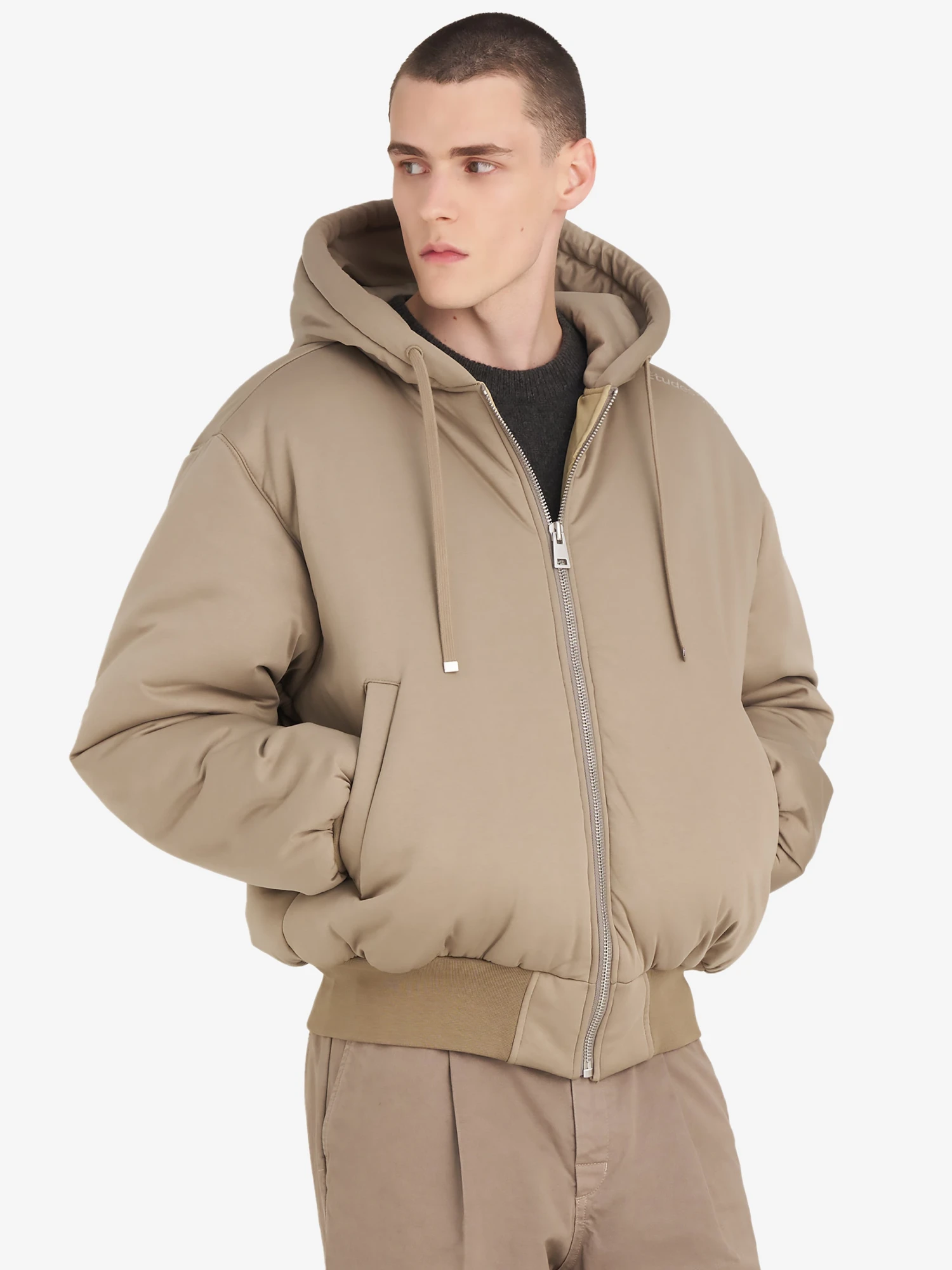 Бомбер Études Interlock Beige