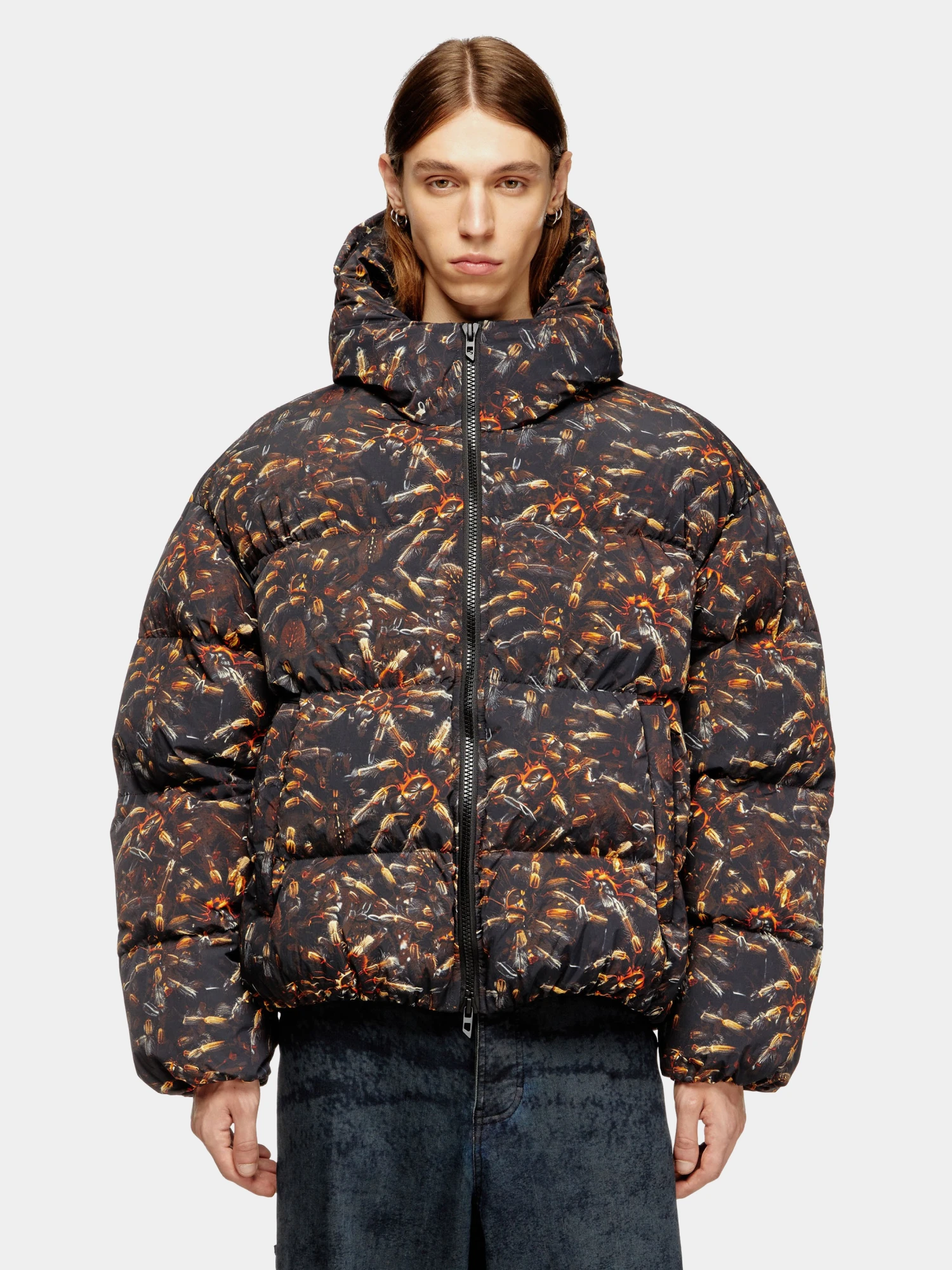 Пуховик Diesel W-Spider Giacca Print
