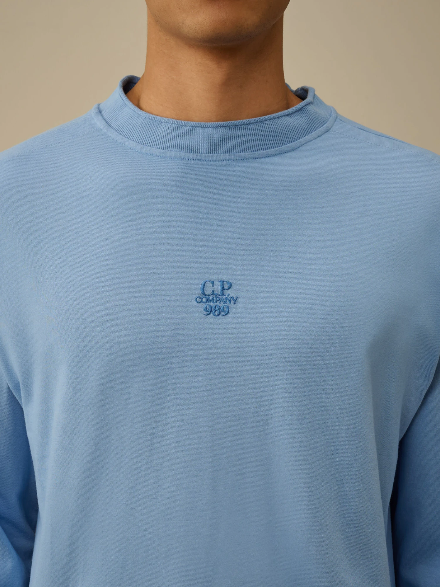 Лонгслив C.P. Company 20/1 Jersey Boxy Logo Pacific Coast