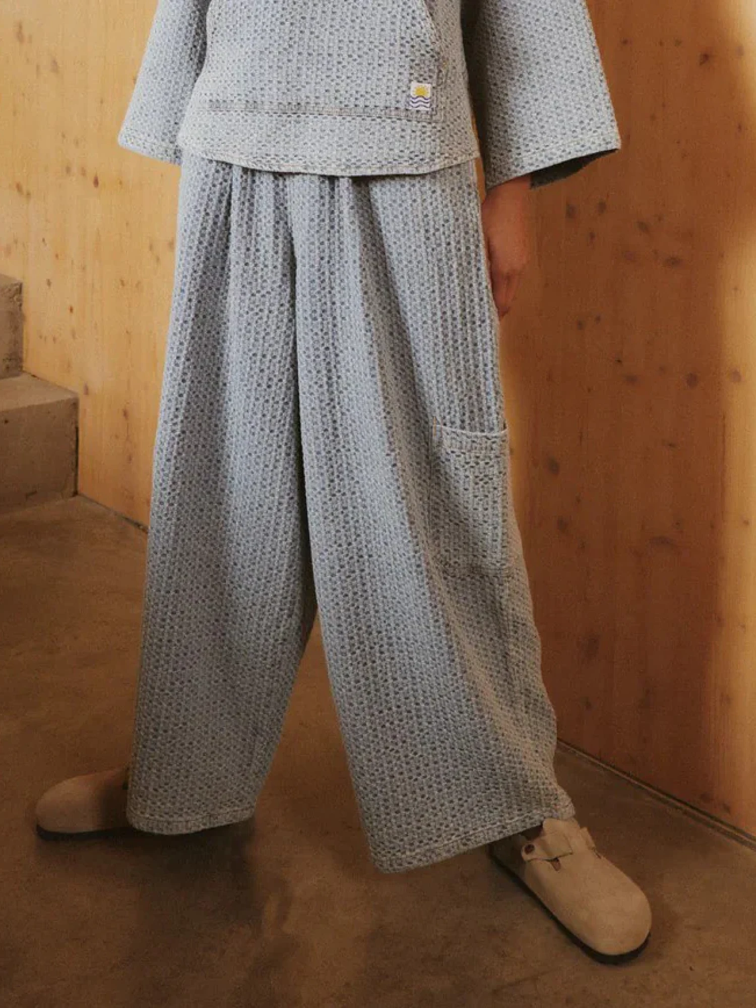 Женские брюки LF Markey Sky Seersucker Aiden Trouser