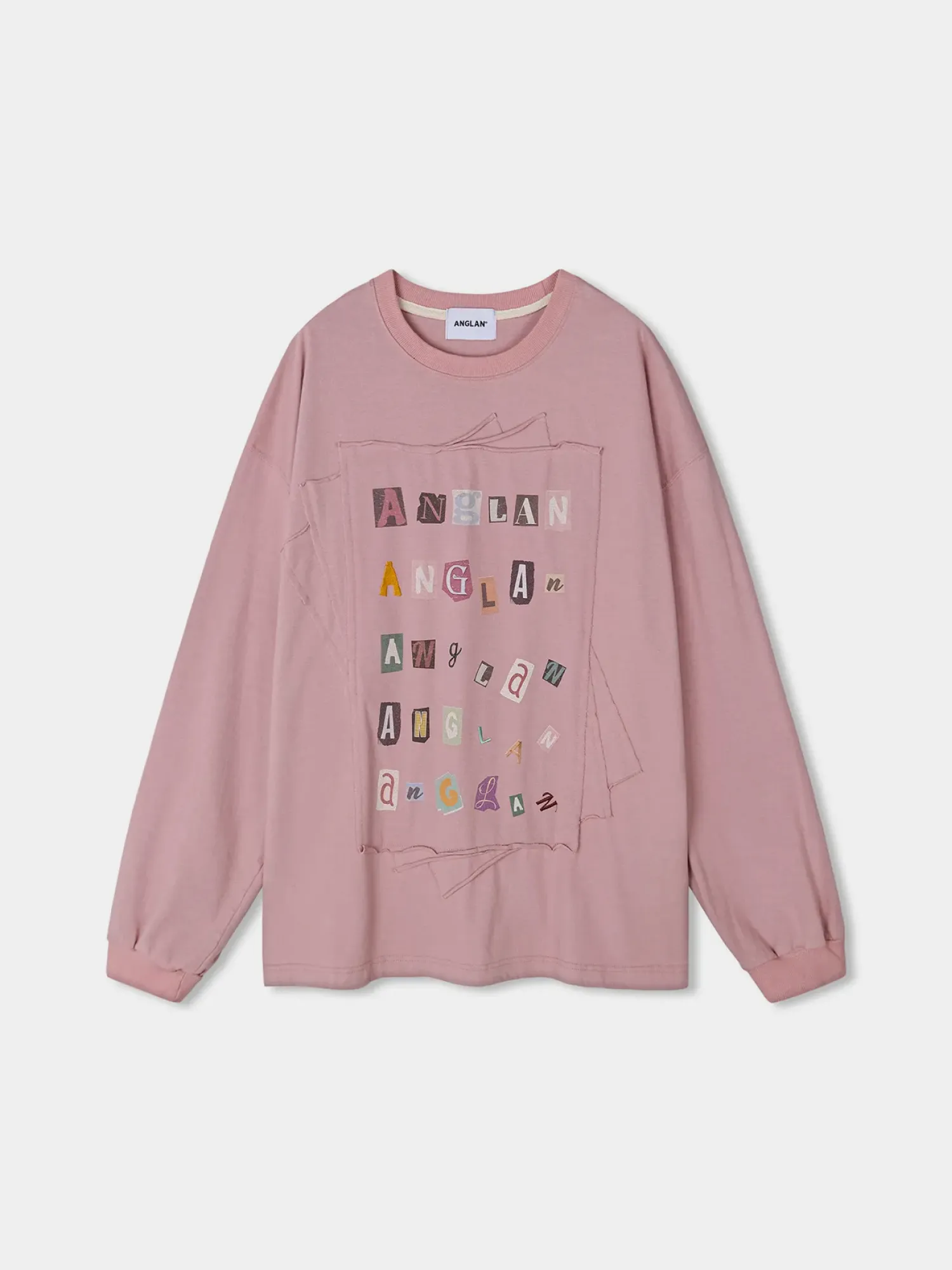 Лонгслив ANGLAN Library Collage Long Sleeve Pink