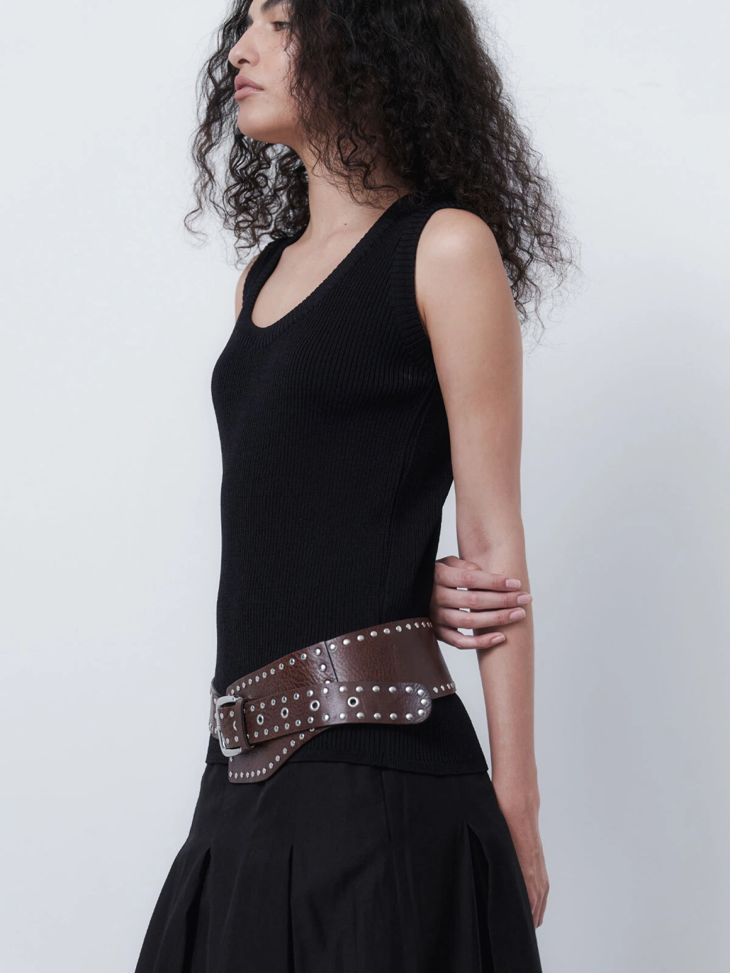 Женский топ EPINGLER Round Knit Black