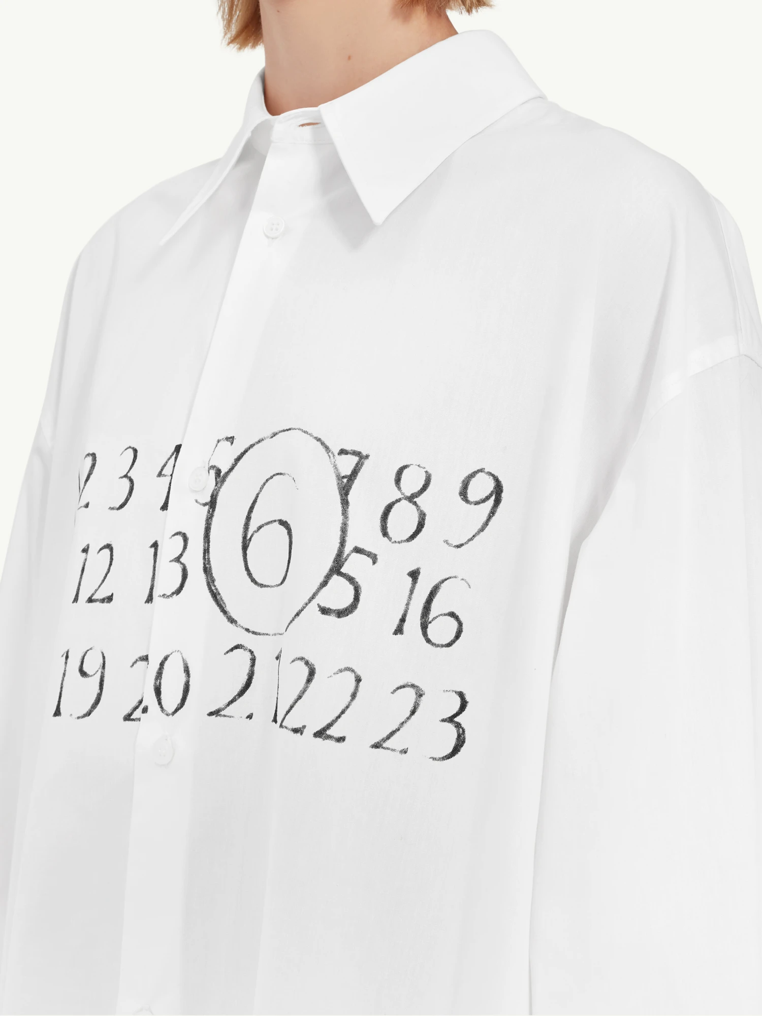 Женское платье MM6 Maison Margiela Numeric Logo White