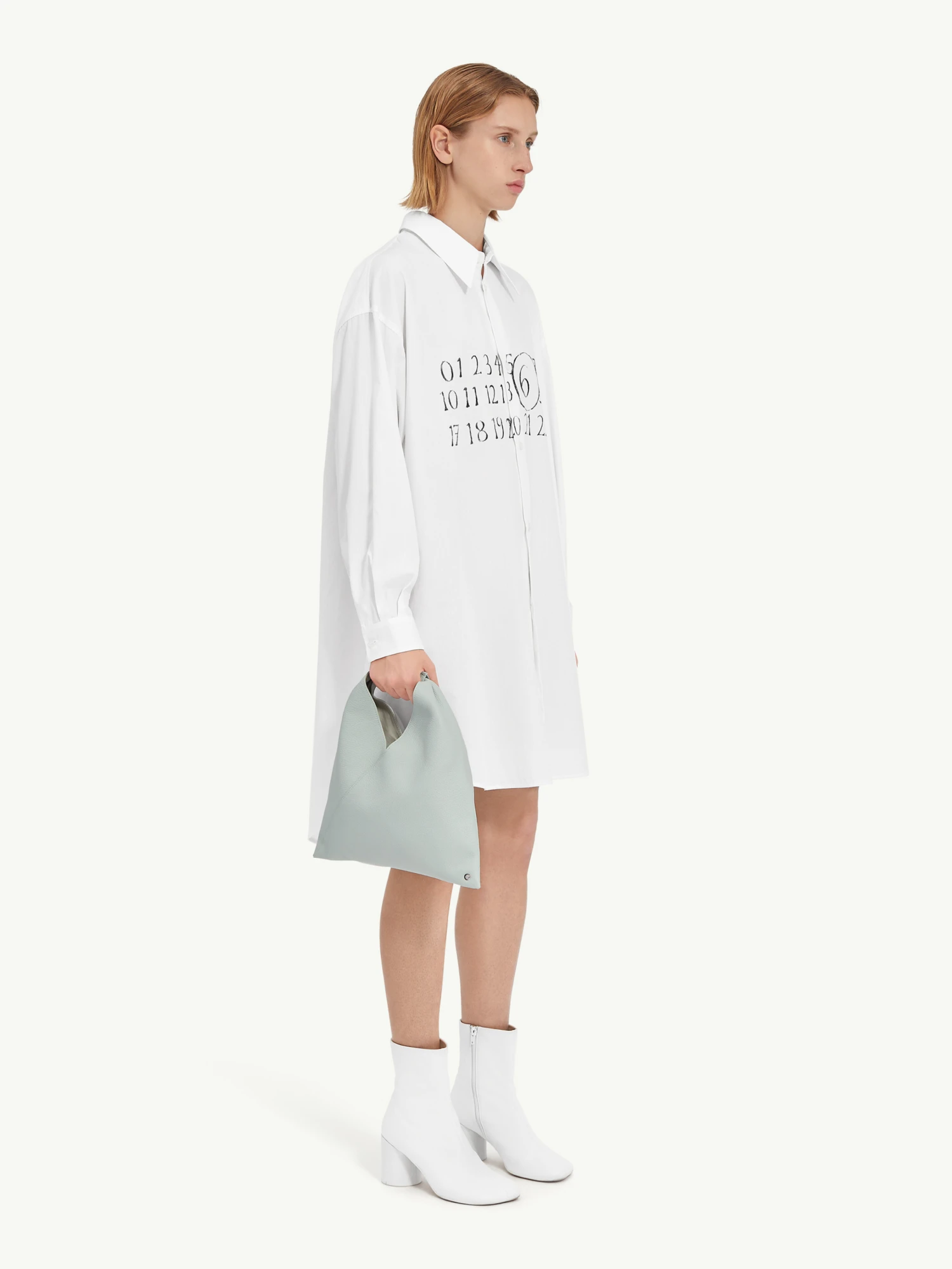 Женское платье MM6 Maison Margiela Numeric Logo White