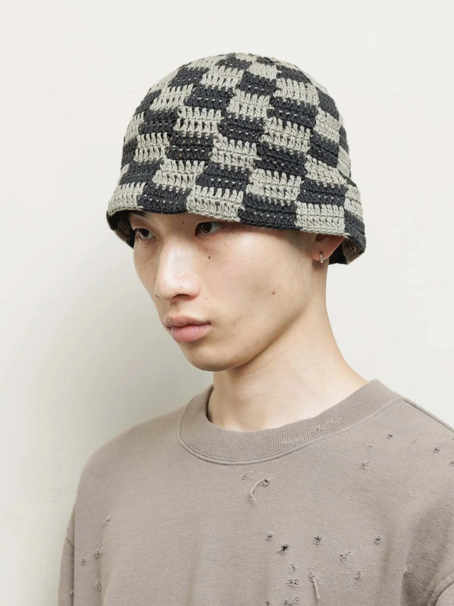 Шапка BAL ORIGINAL Hand Knit Bucket Gray