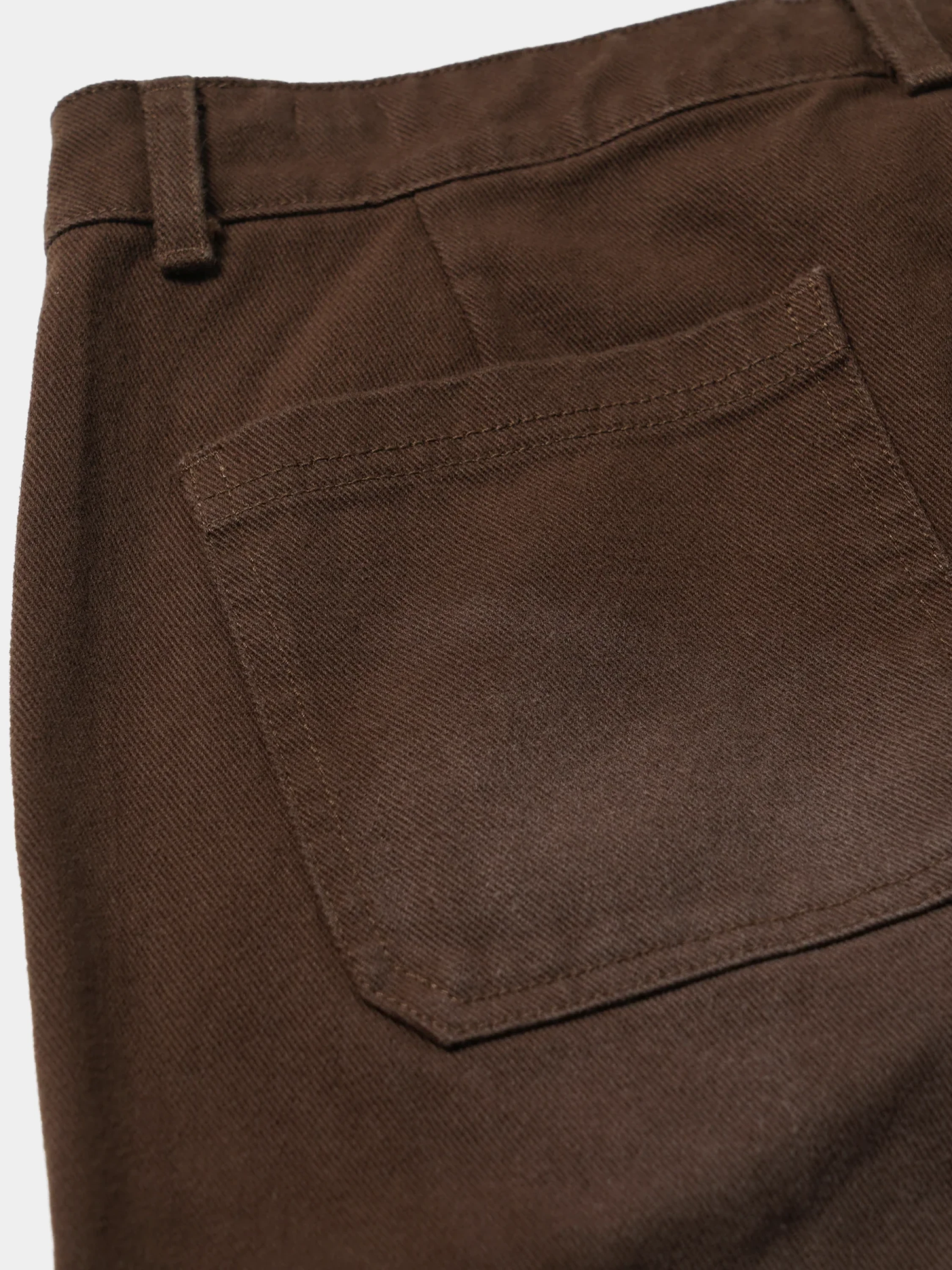 Брюки FrizmWORKS Washed Cotton One Tuck Pants Brown