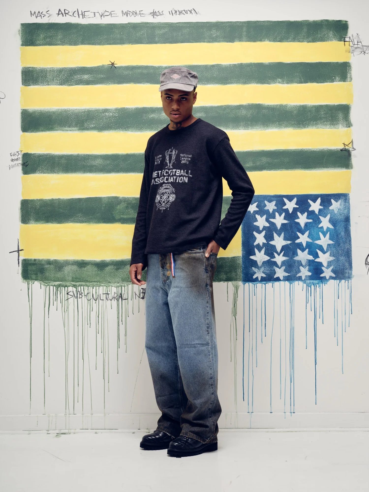 Кепка PIET Distressed Vintage Black