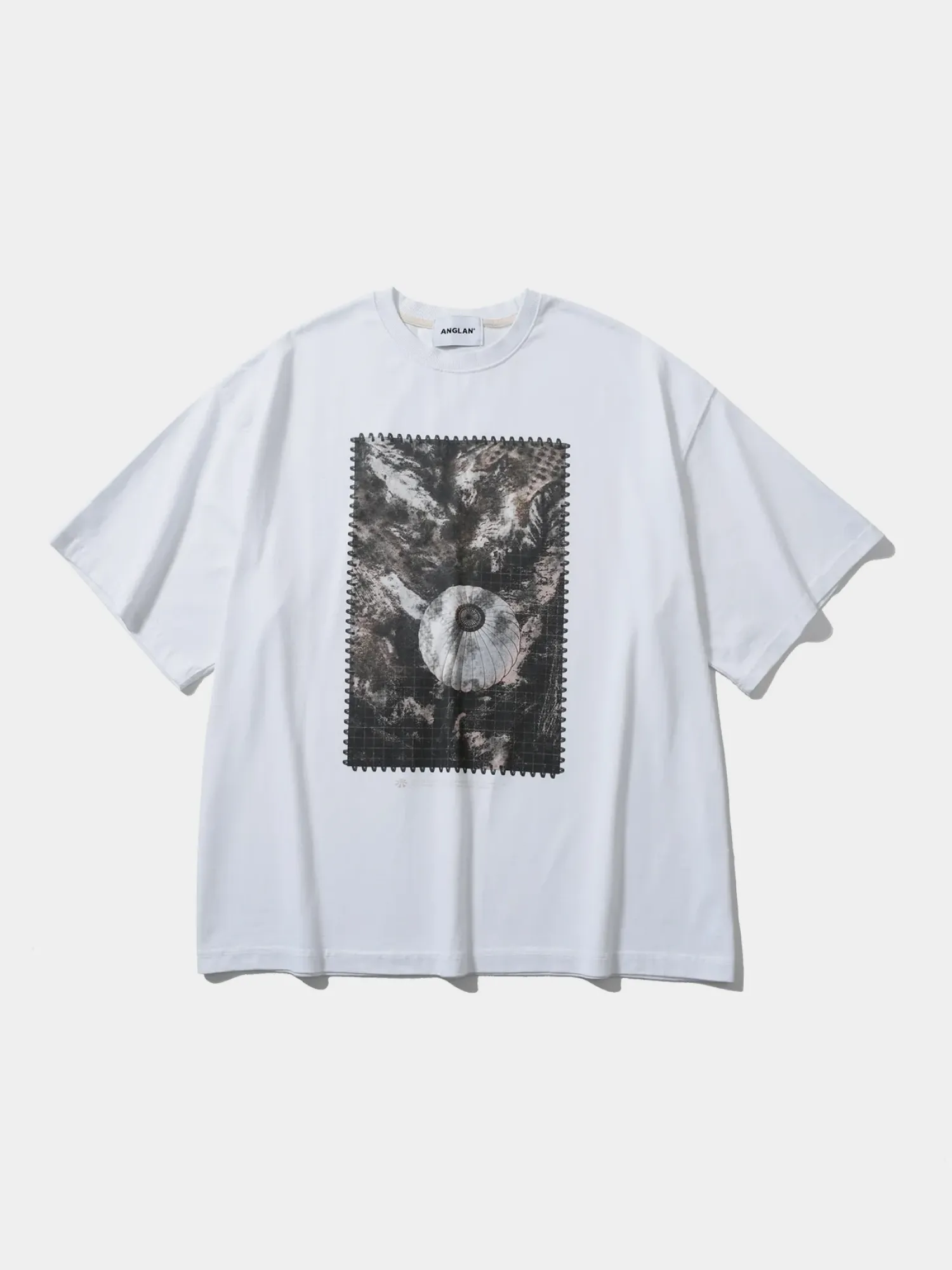 Футболка ANGLAN Satellite Photo Graphic Half Tee White