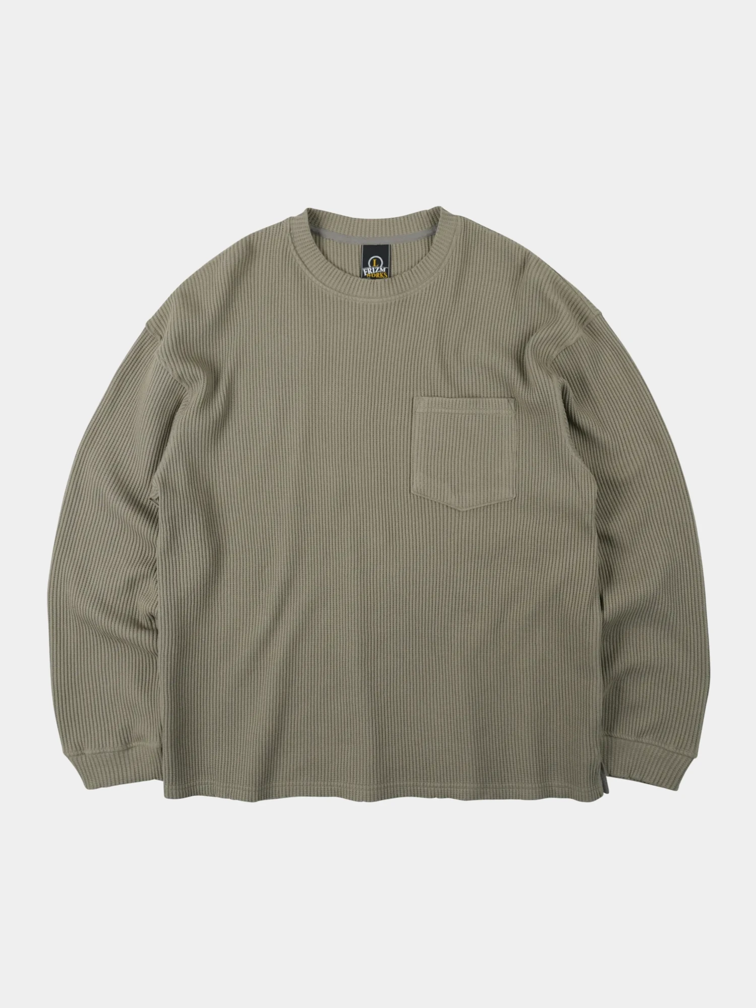 Лонгслив FrizmWORKS Oversized Waffle Pocket Light Olive