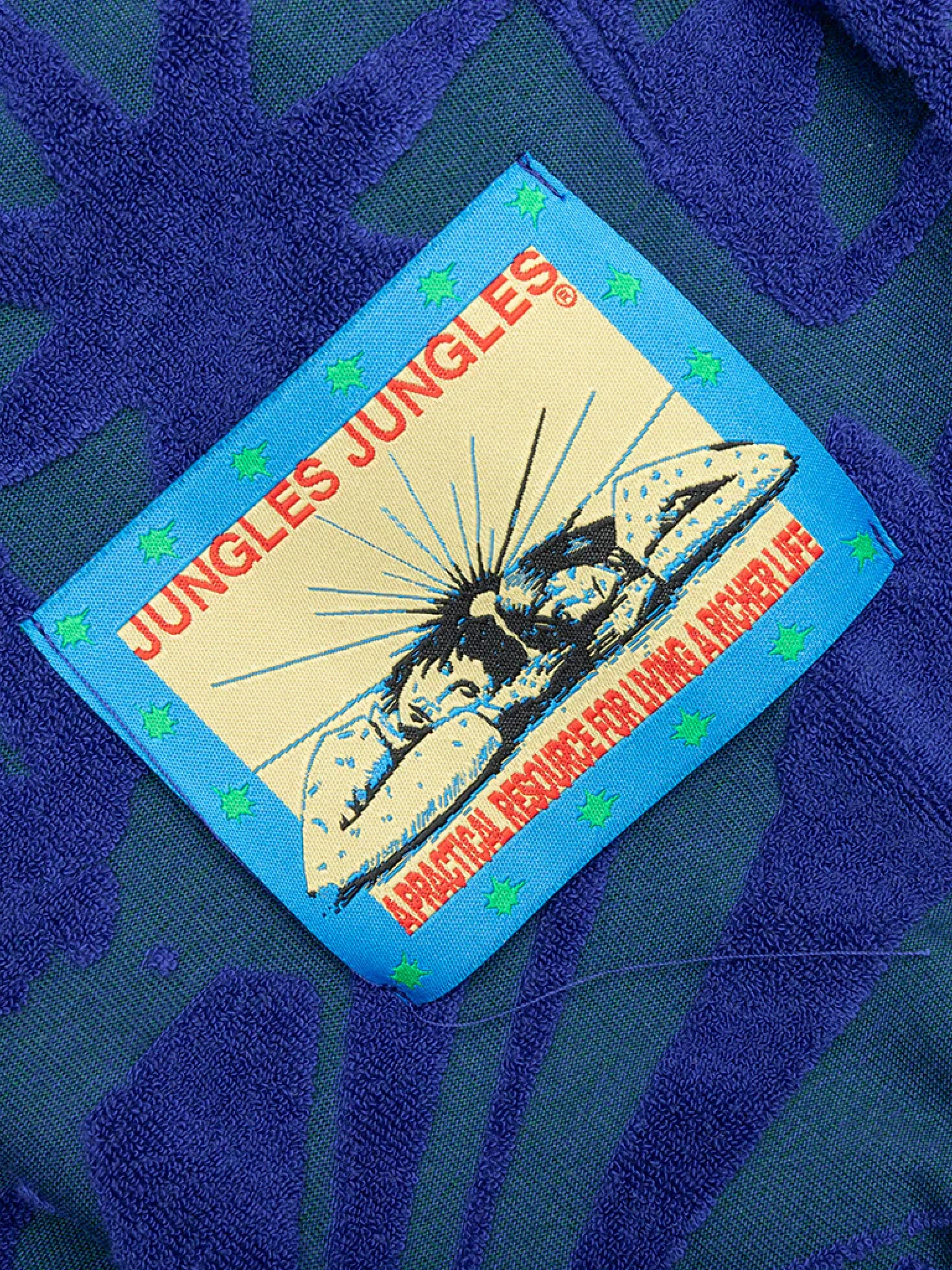 Худи Jungles Jungles Terry Towelling Hoodie Blue Grey
