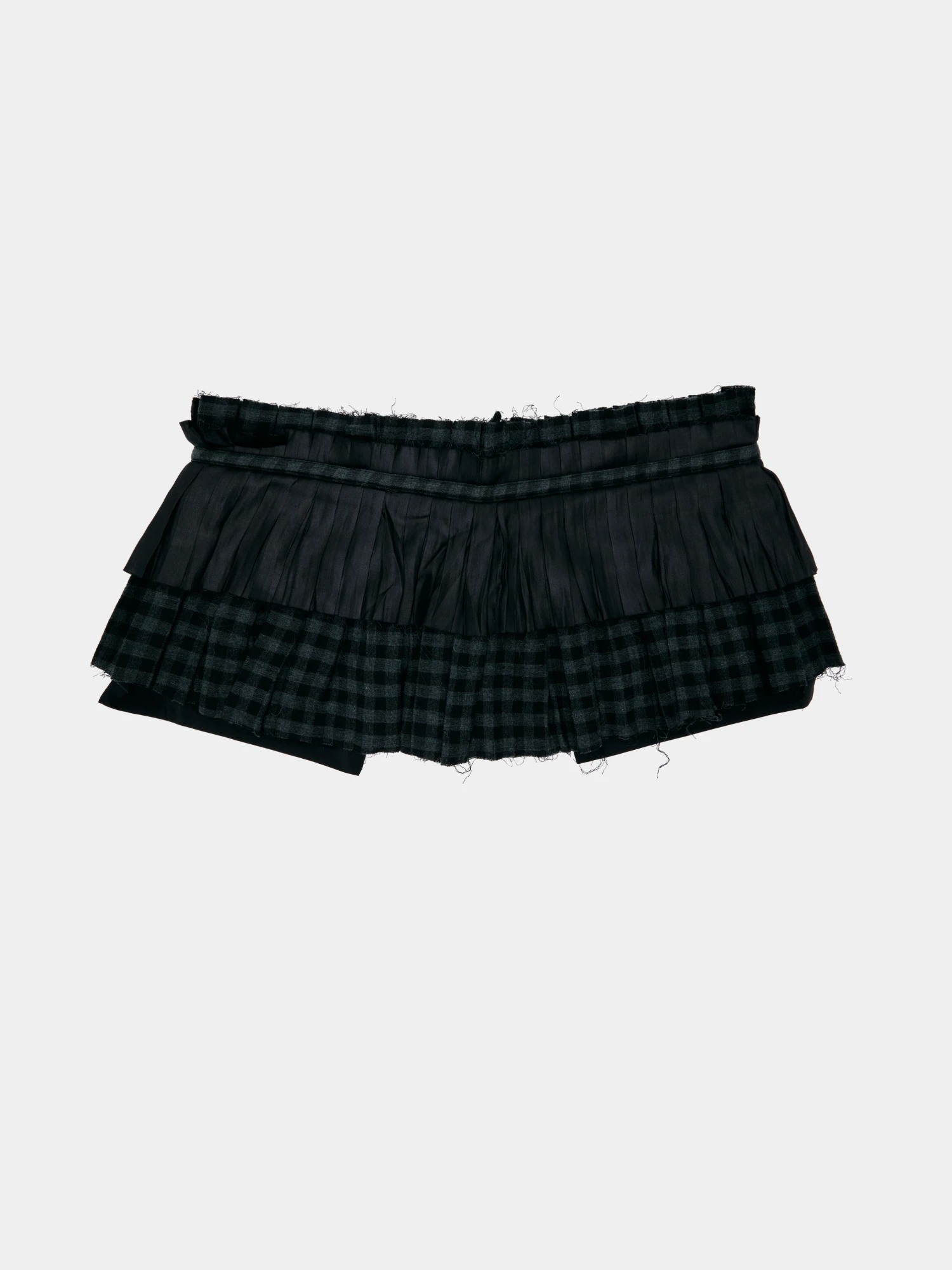 Женский пояс OPEN YY Pleats Layered Pocket Black