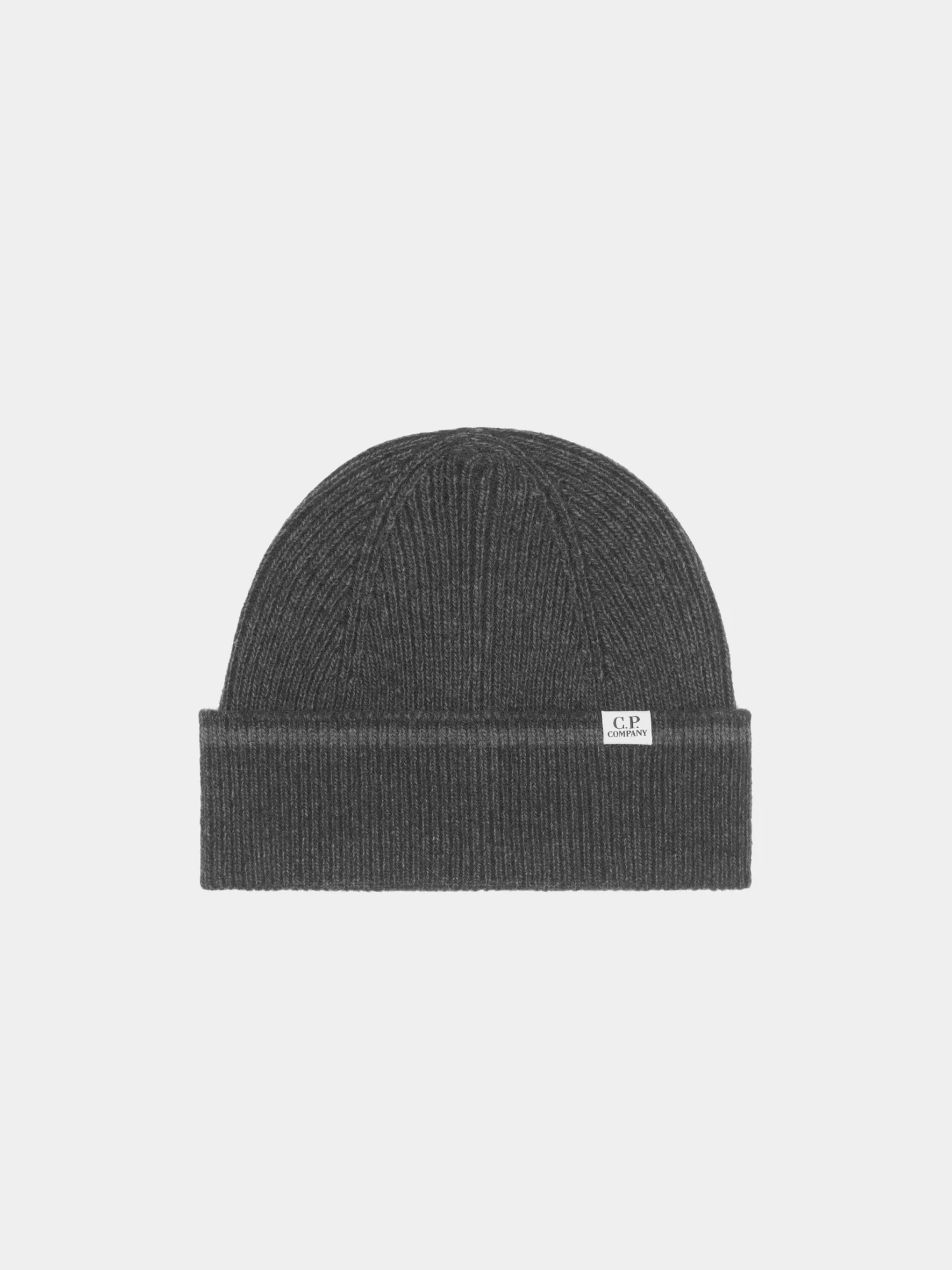 Шапка C.P. Company Logo Patch Vanise Lambswool Dark Shadow