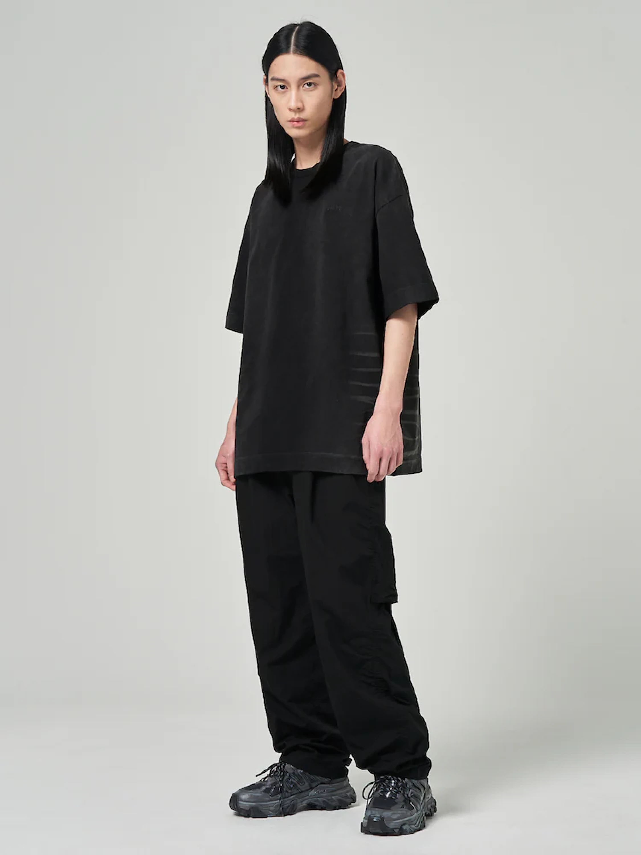 Футболка JUUN.J Garment Dying Short Sleeve-Grey