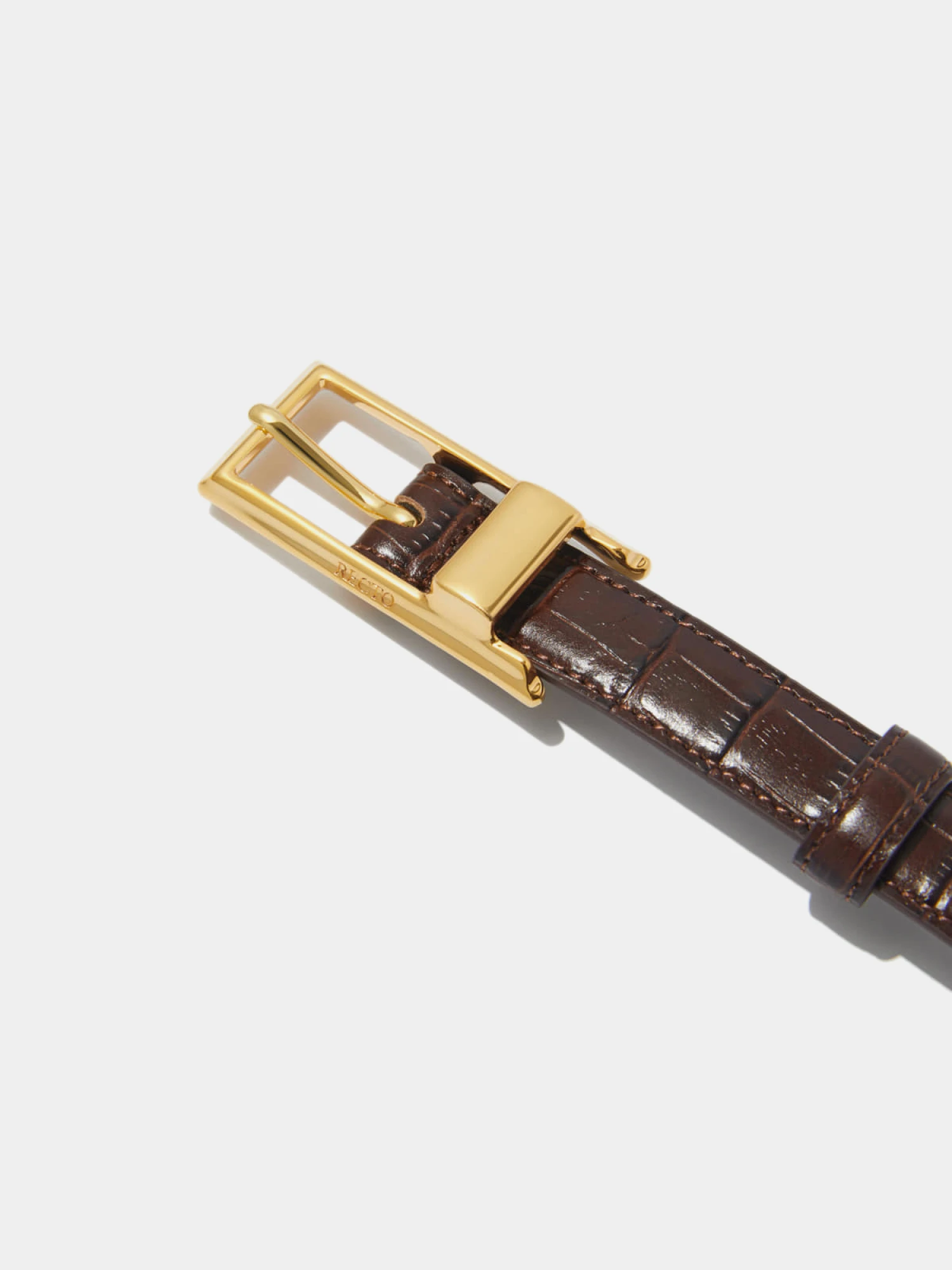 Ремень Recto Signature Square Buckle Vintage Brown