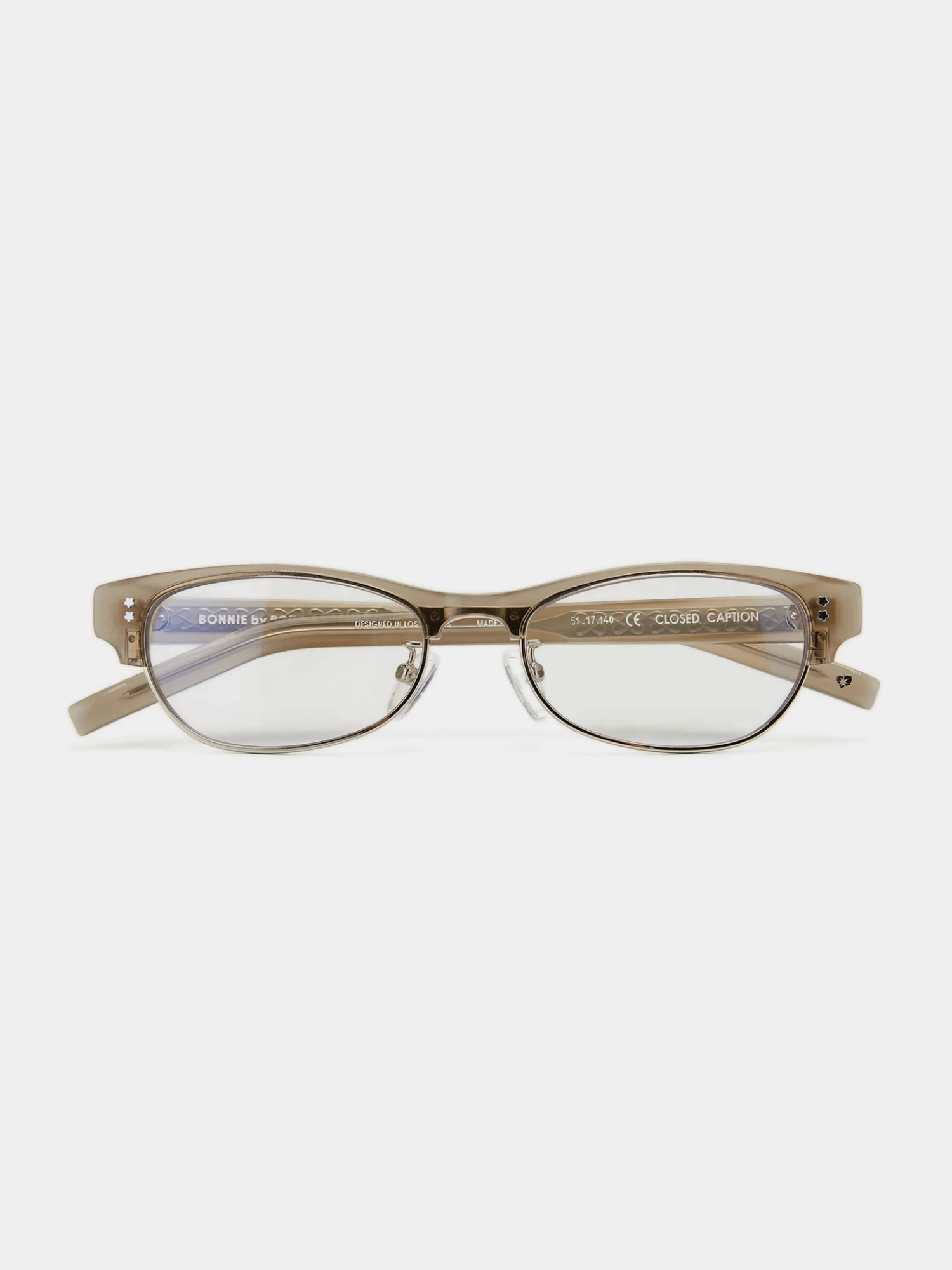 Очки Bonnie Clyde Closed Caption Grey & Clear Lens
