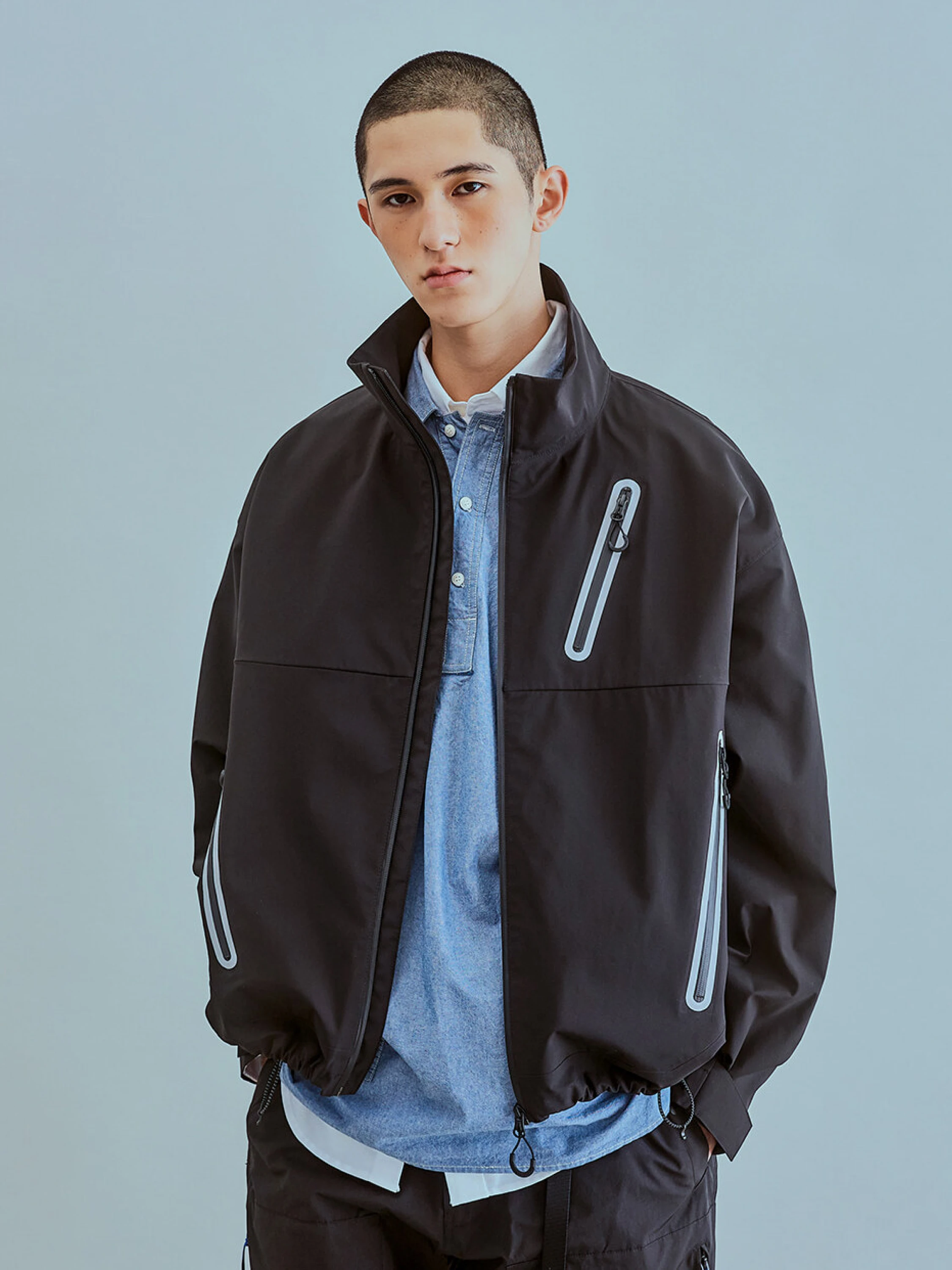 Ветровка Uniform Bridge 3 Layer Zip Training Jacket Black