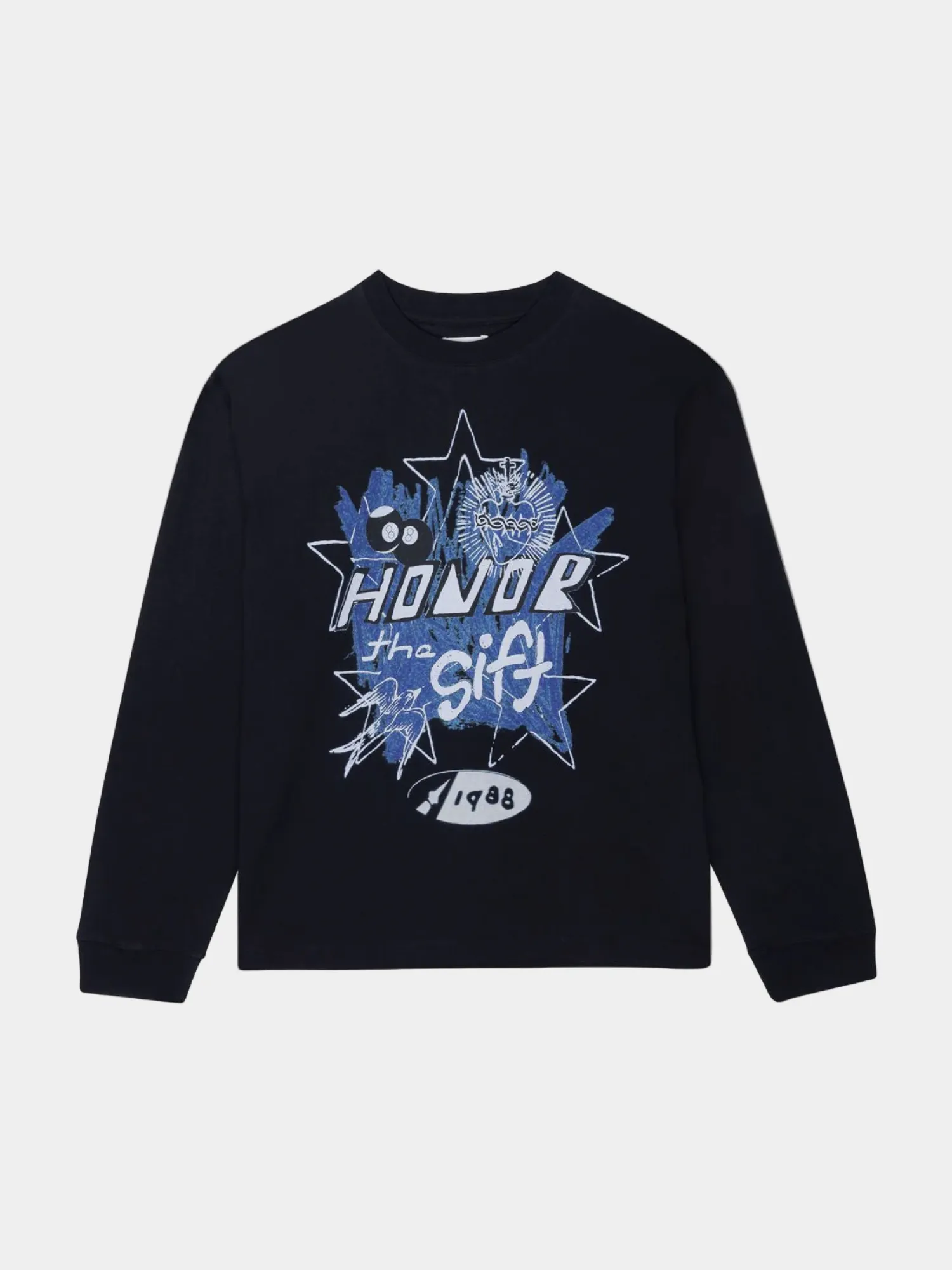 Лонгслив HONOR THE GIFT Pop Art Black