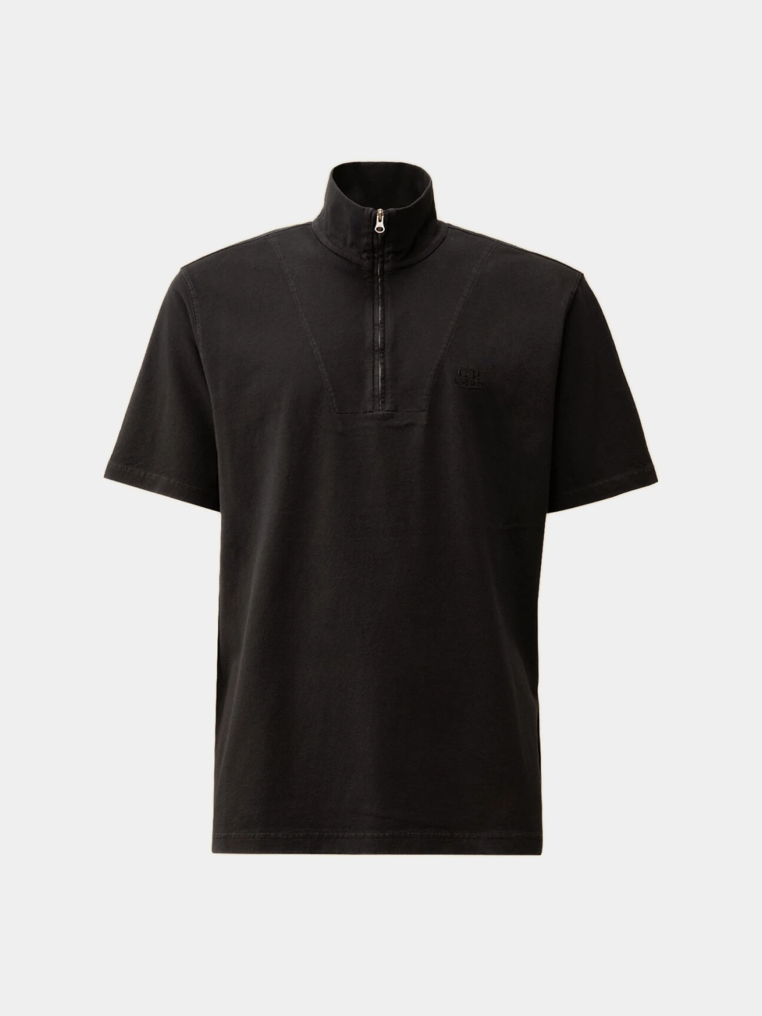 Поло C.P. Company 1020 Jersey Half Zip Total Eclipse Blue