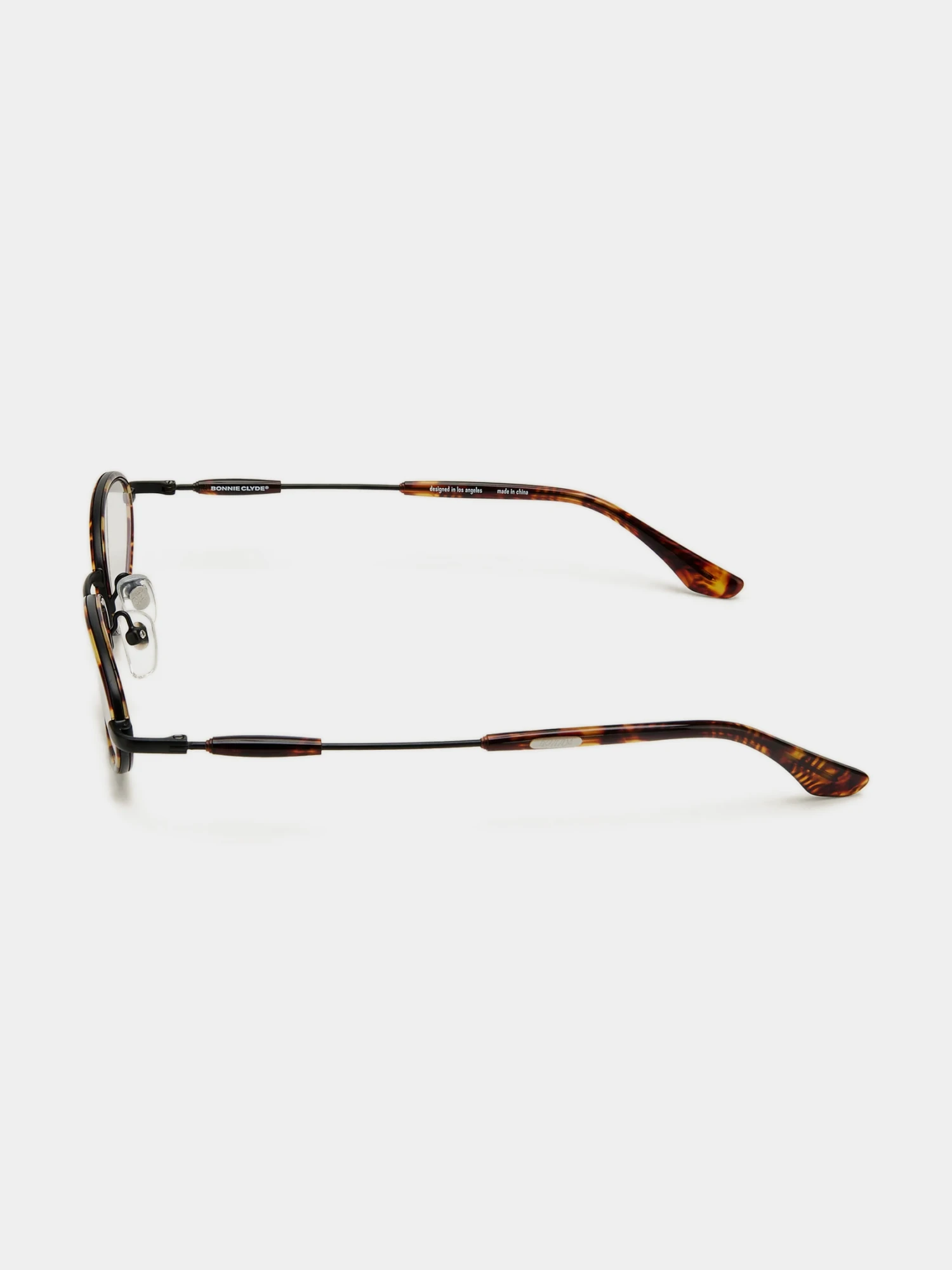 Очки Bonnie Clyde Voodoo Black Brown Tortoise & Clear Lens