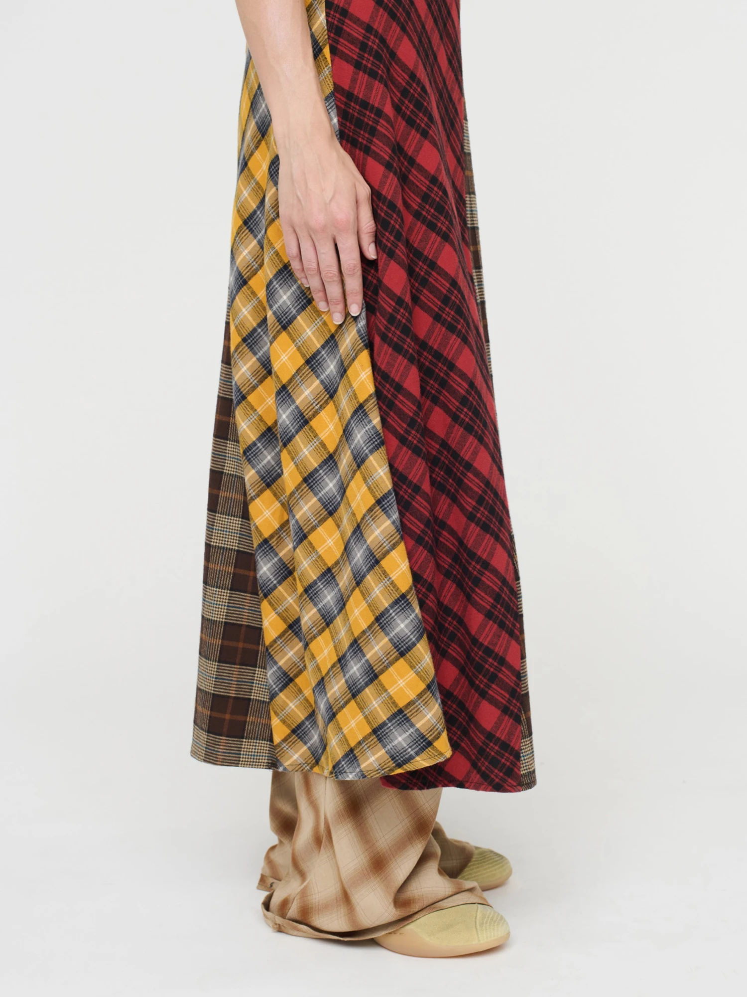 Женское платье Song for the Mute Bias Slip Tartan Multi