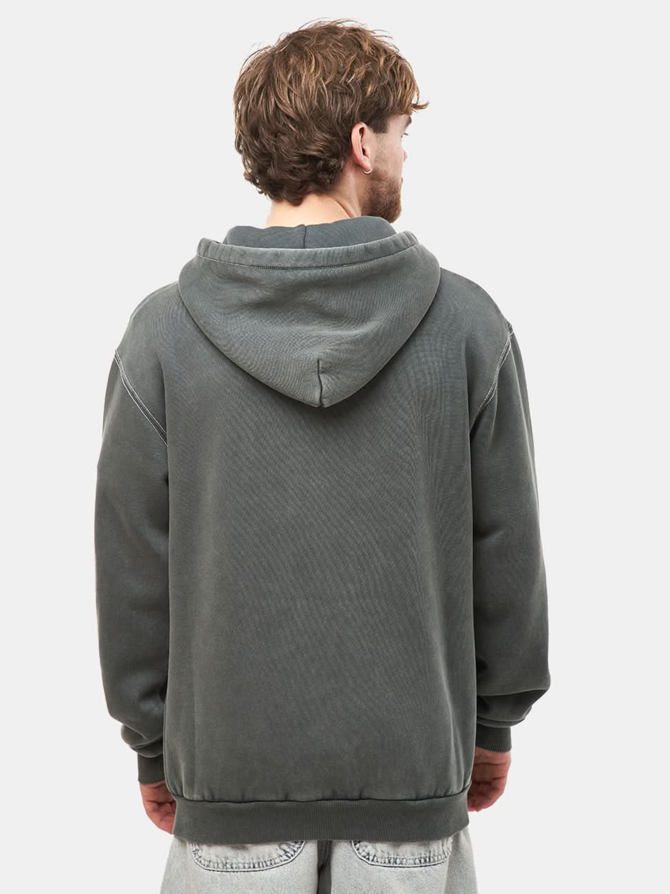 Зип-худи Butter Goods Mineral Wash Zip-Thru Charcoal