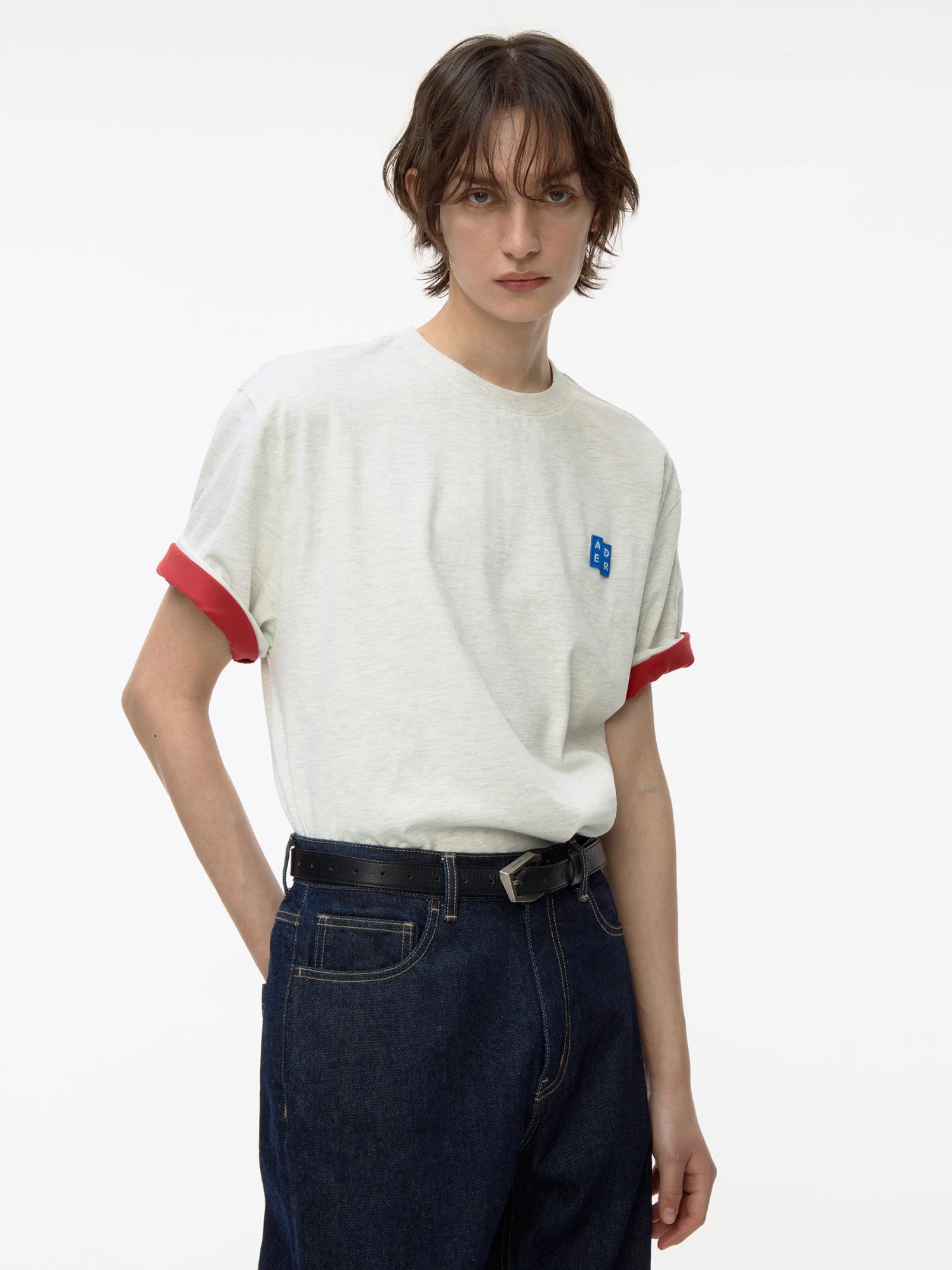 Футболка ADERERROR Sig; BL Tag T-Shirt 01 Oatmeal