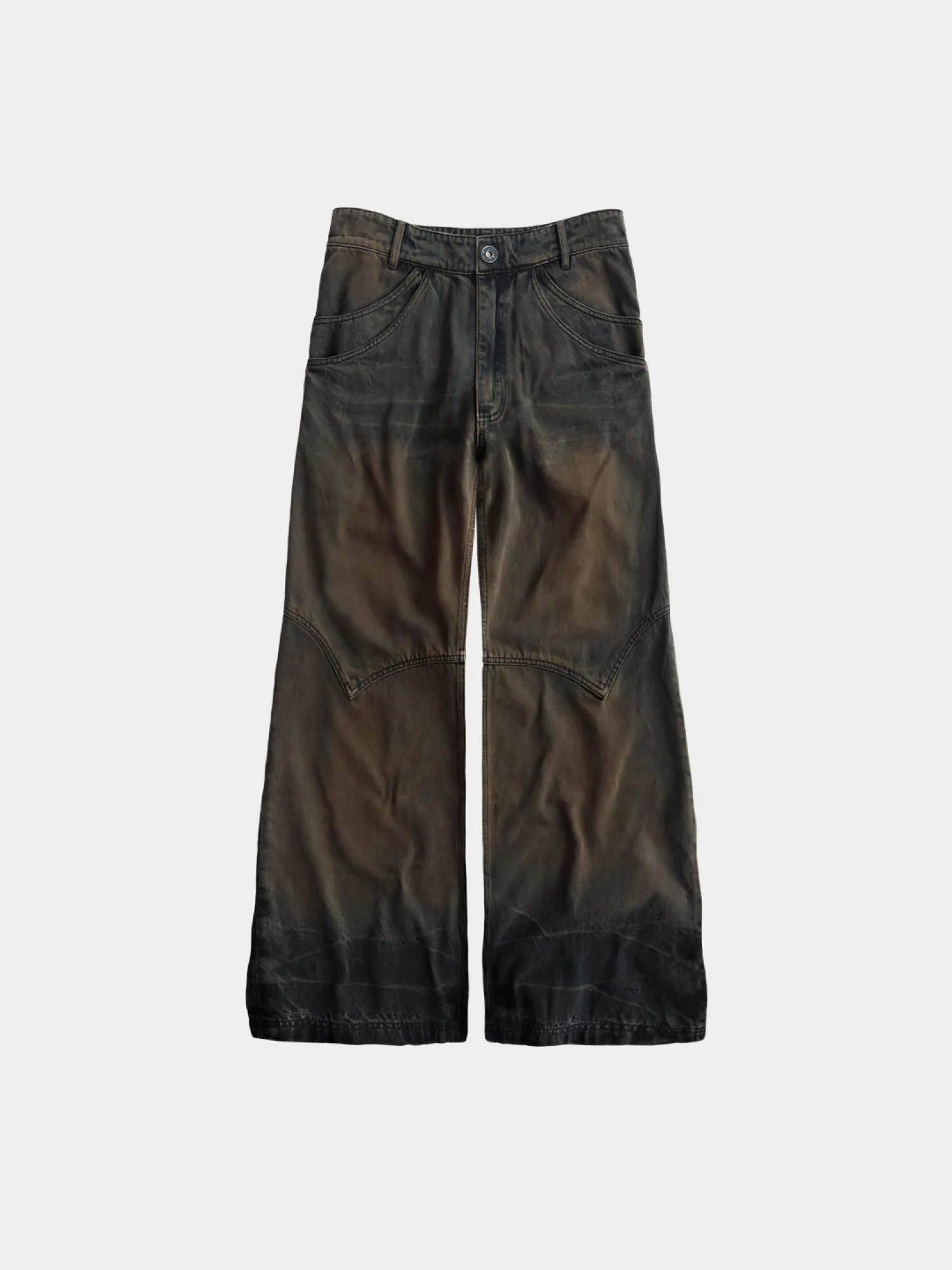 Джинсы MADFRENZY Mud Dyed Brown