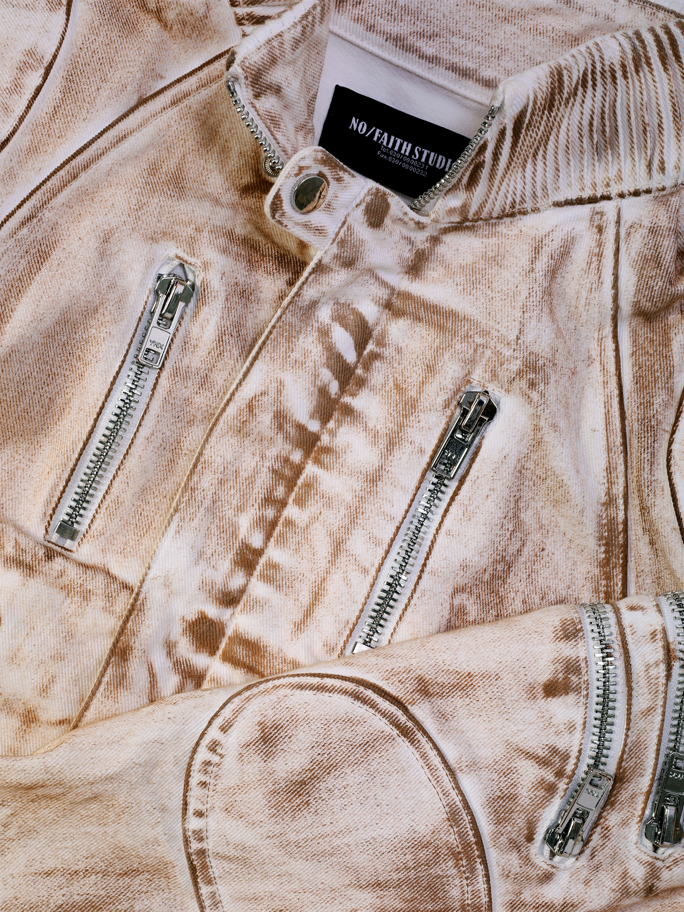 Куртка NO/FAITH STUDIOS Denim Motorcycle Jacket