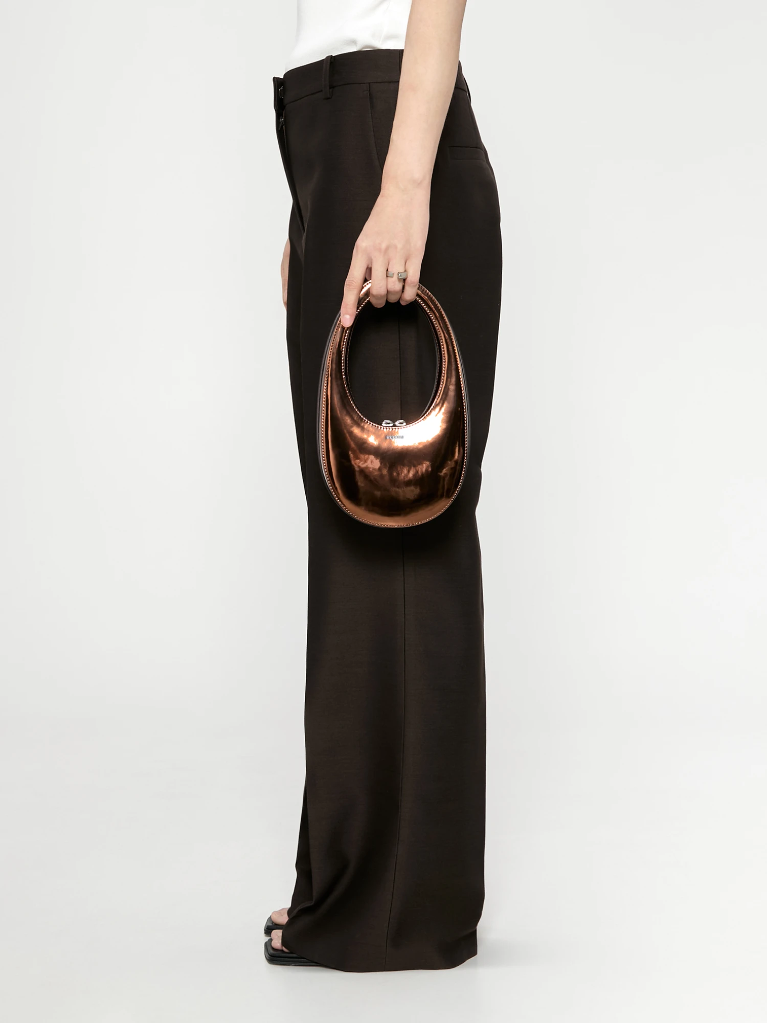 Сумка Coperni Mirrored Mini Swipe Brown