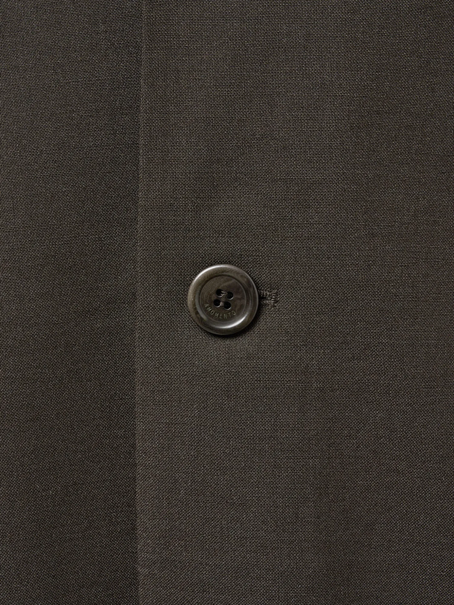 Пиджак AMOMENTO Oversized Wool Jacket Dark Brown