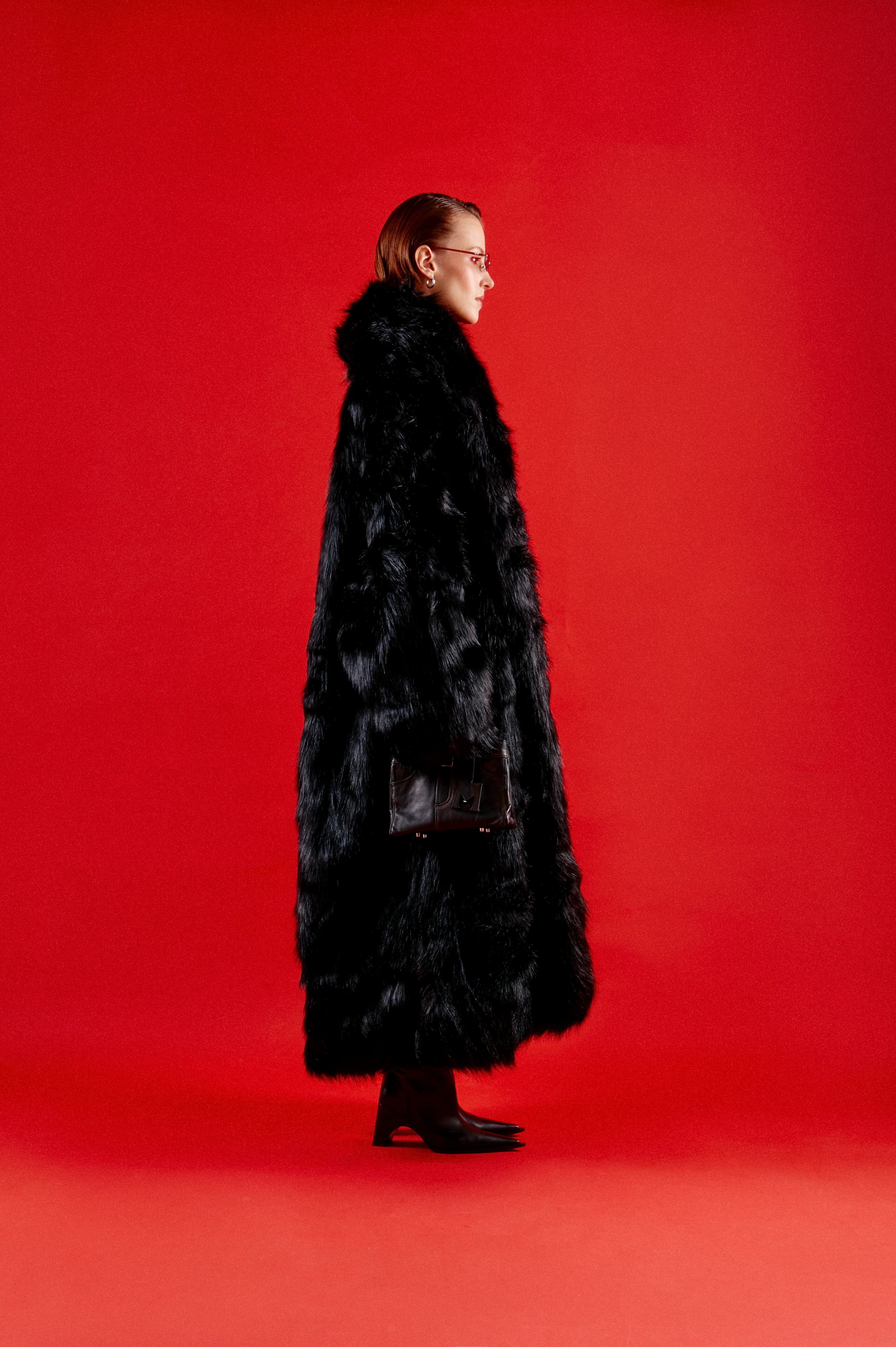 Шуба entire studios Vast Fur Coat Black
