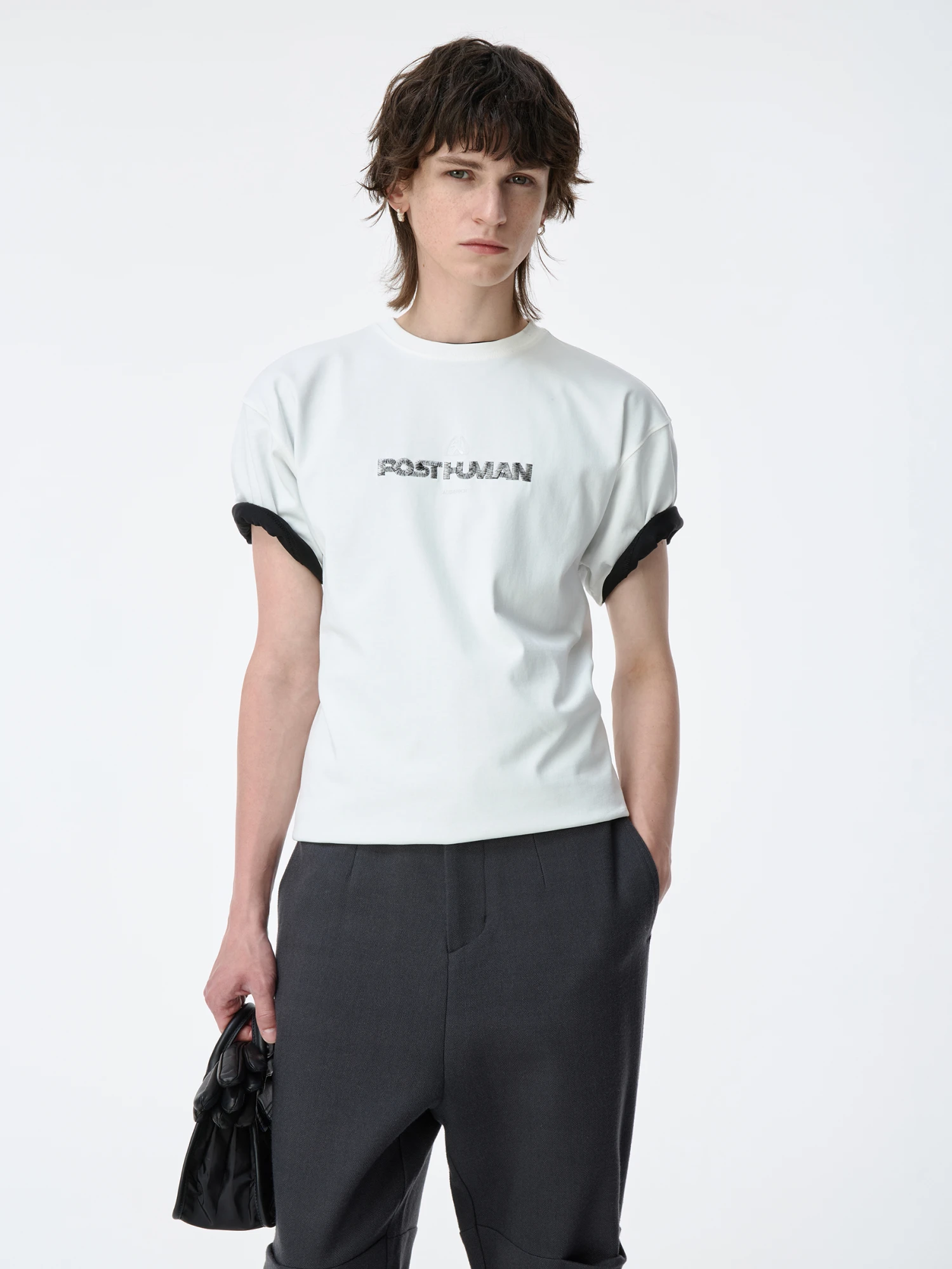 Футболка ADERERROR Post Human Product. 48 Off White