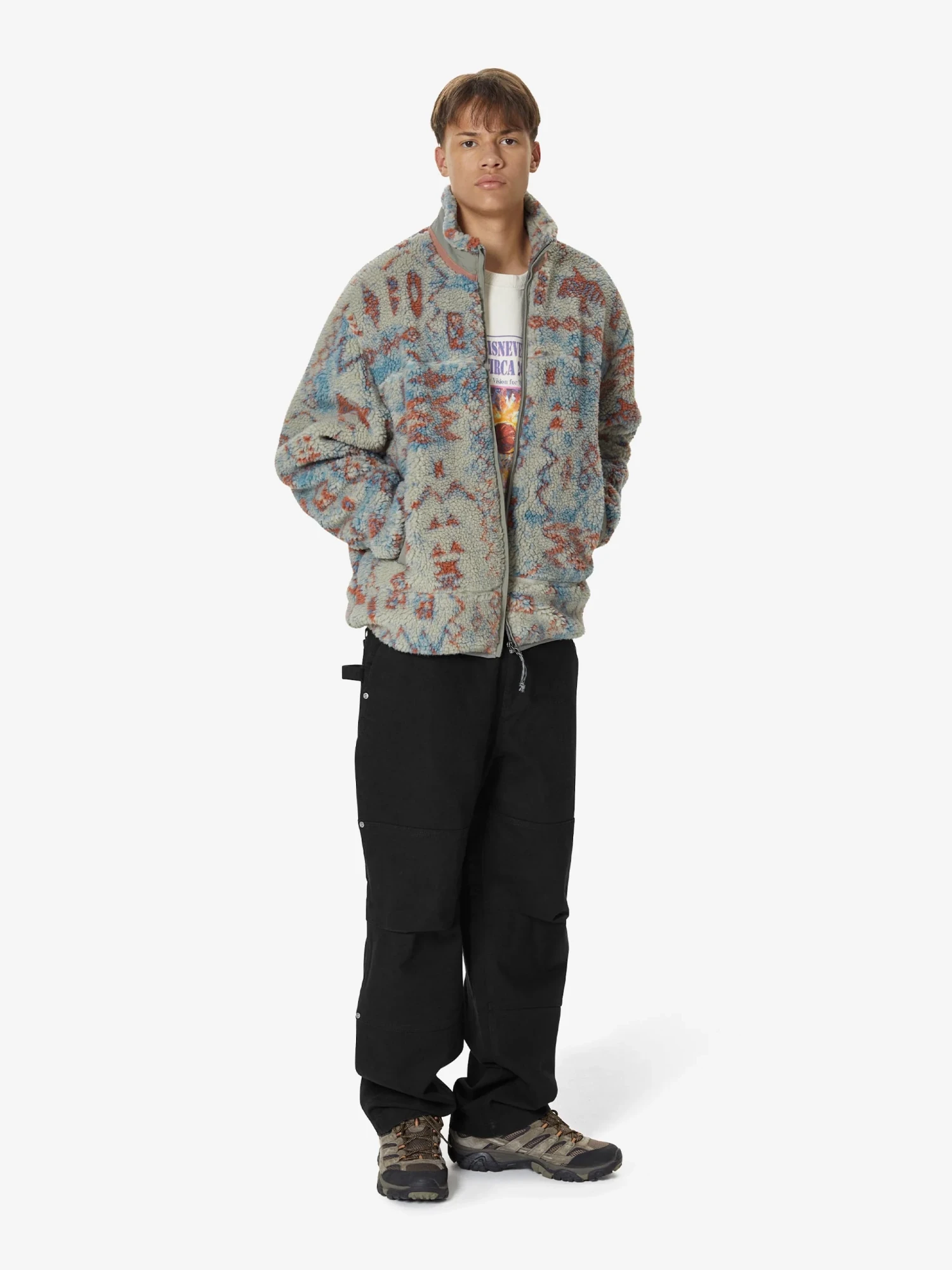 Флисовая Куртка thisisneverthat T Sherpa Fleece Stone