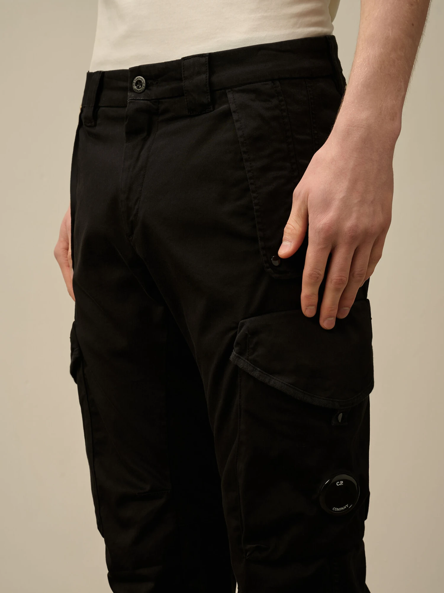 Брюки C.P. Company Stretch Sateen Utility Black