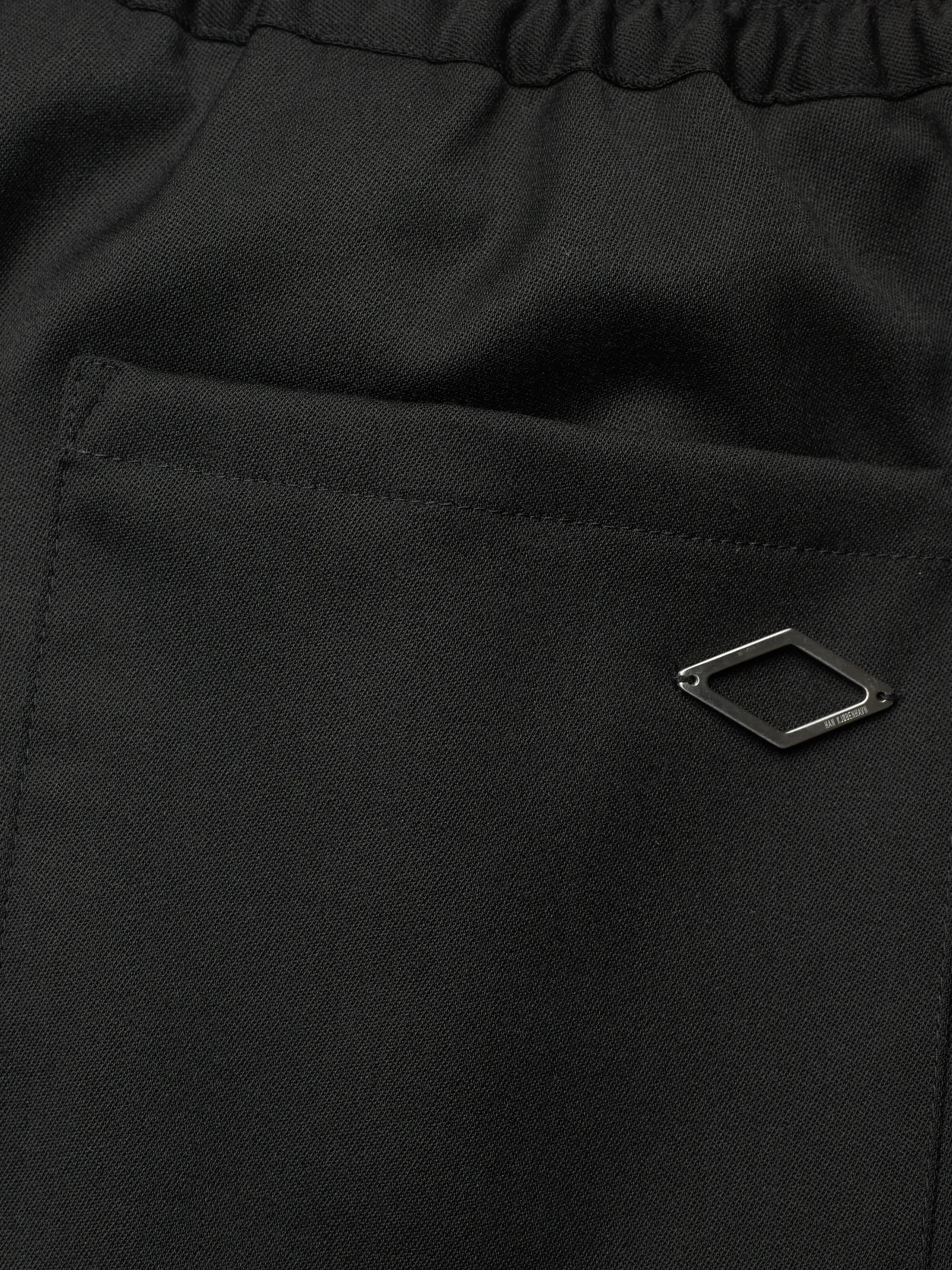 Шорты Han Kjøbenhavn Wool Elasticated Wide Leg Black