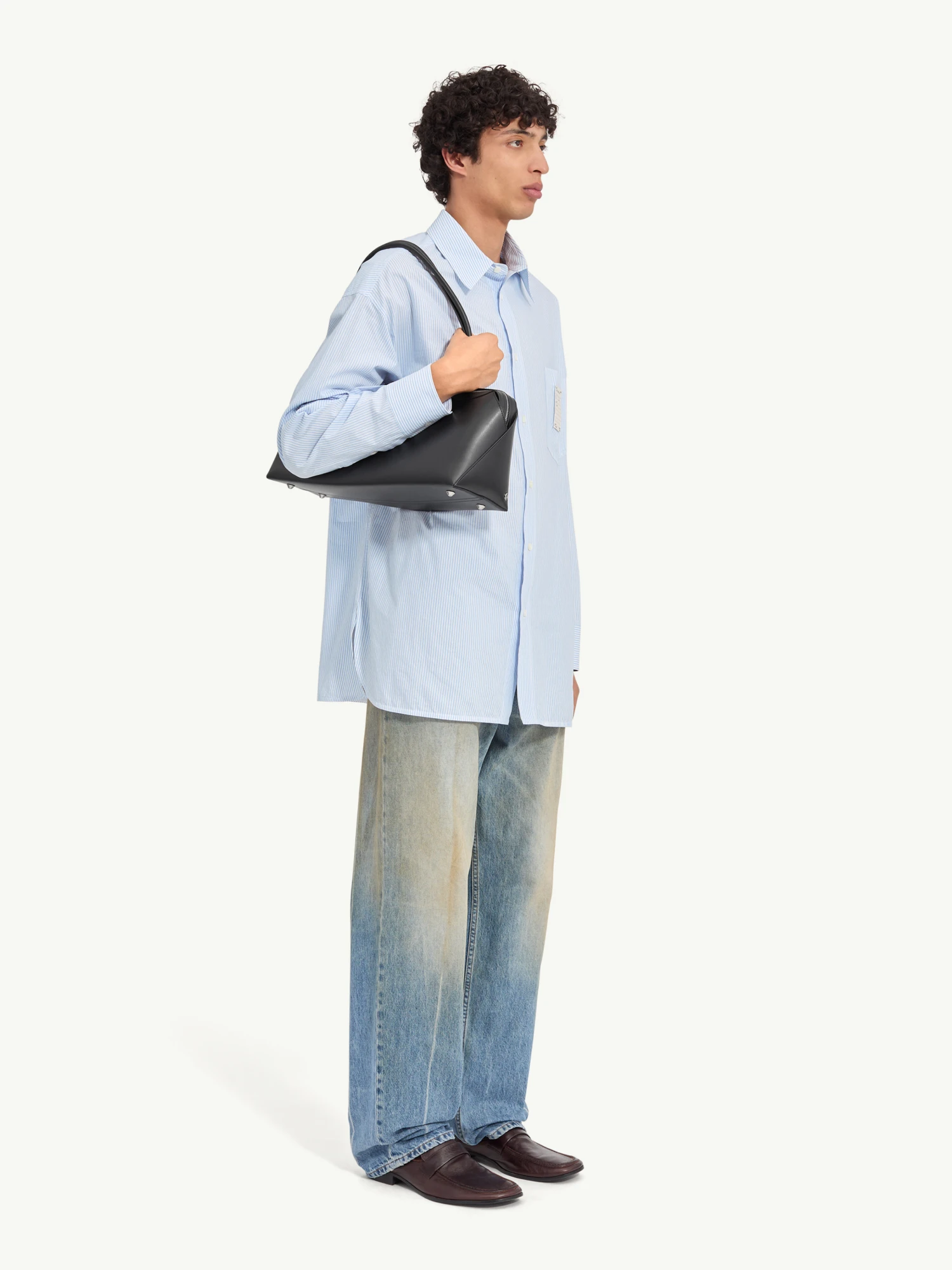 Рубашка MM6 Maison Margiela Striped Light Blue