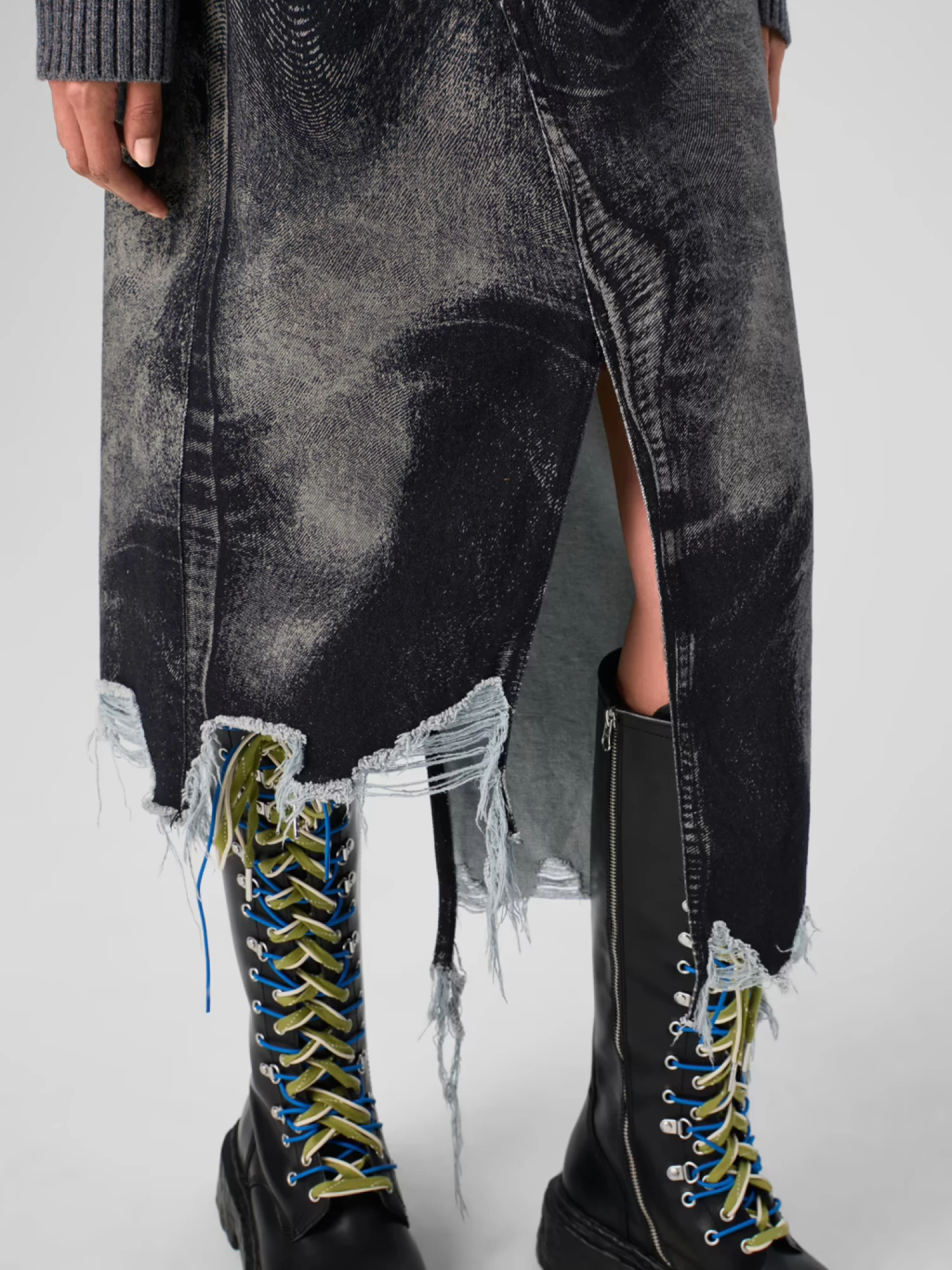 Женская юбка CAMPERLAB Asymmetric Denim Black/Gray