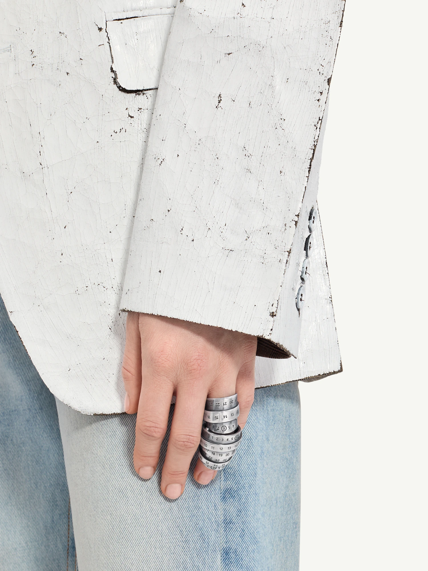 Кольцо MM6 Maison Margiela Polished Palladio
