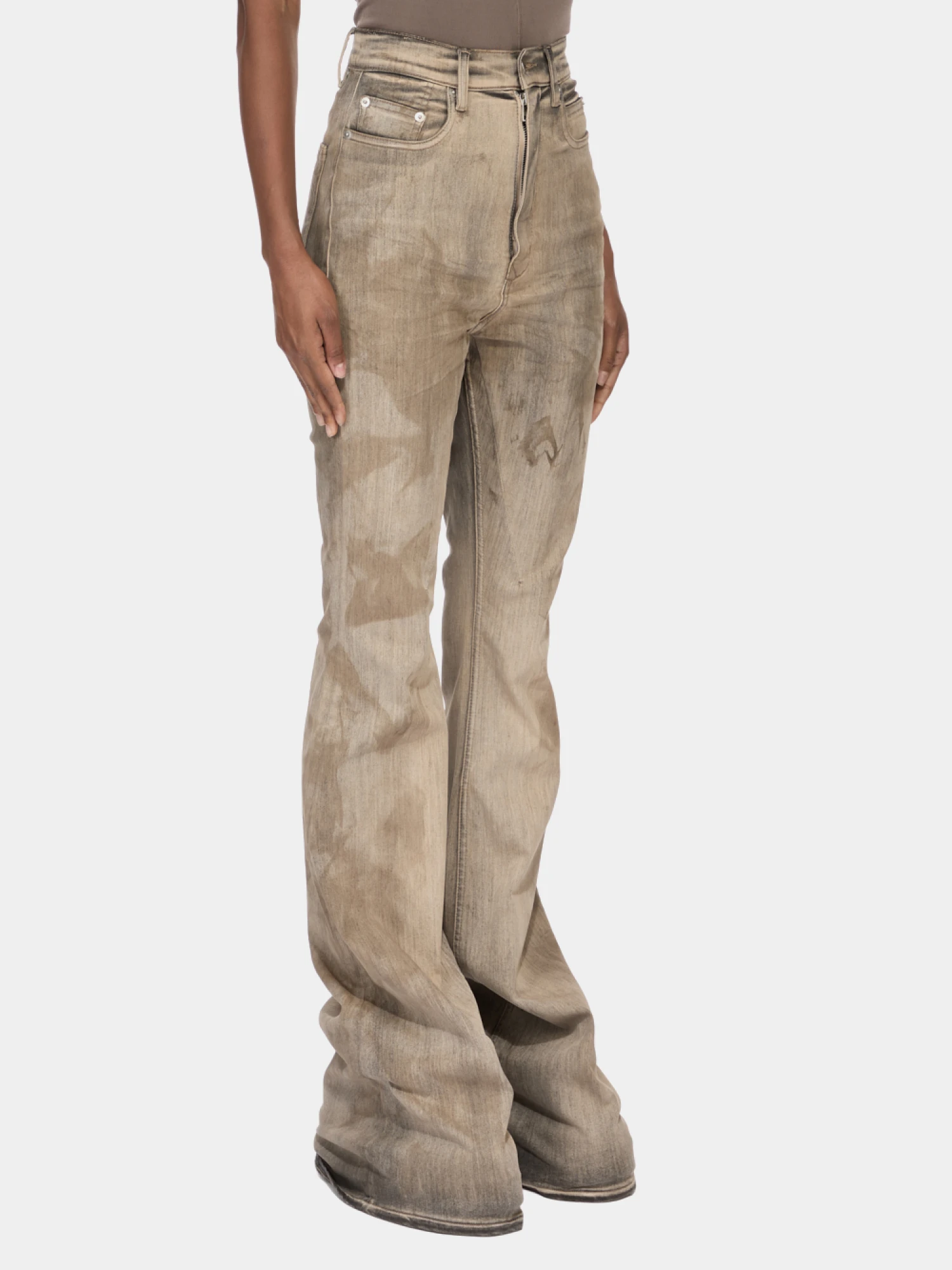 Женские джинсы RICK OWENS DRKSHDW Bolan Bootcut Dust