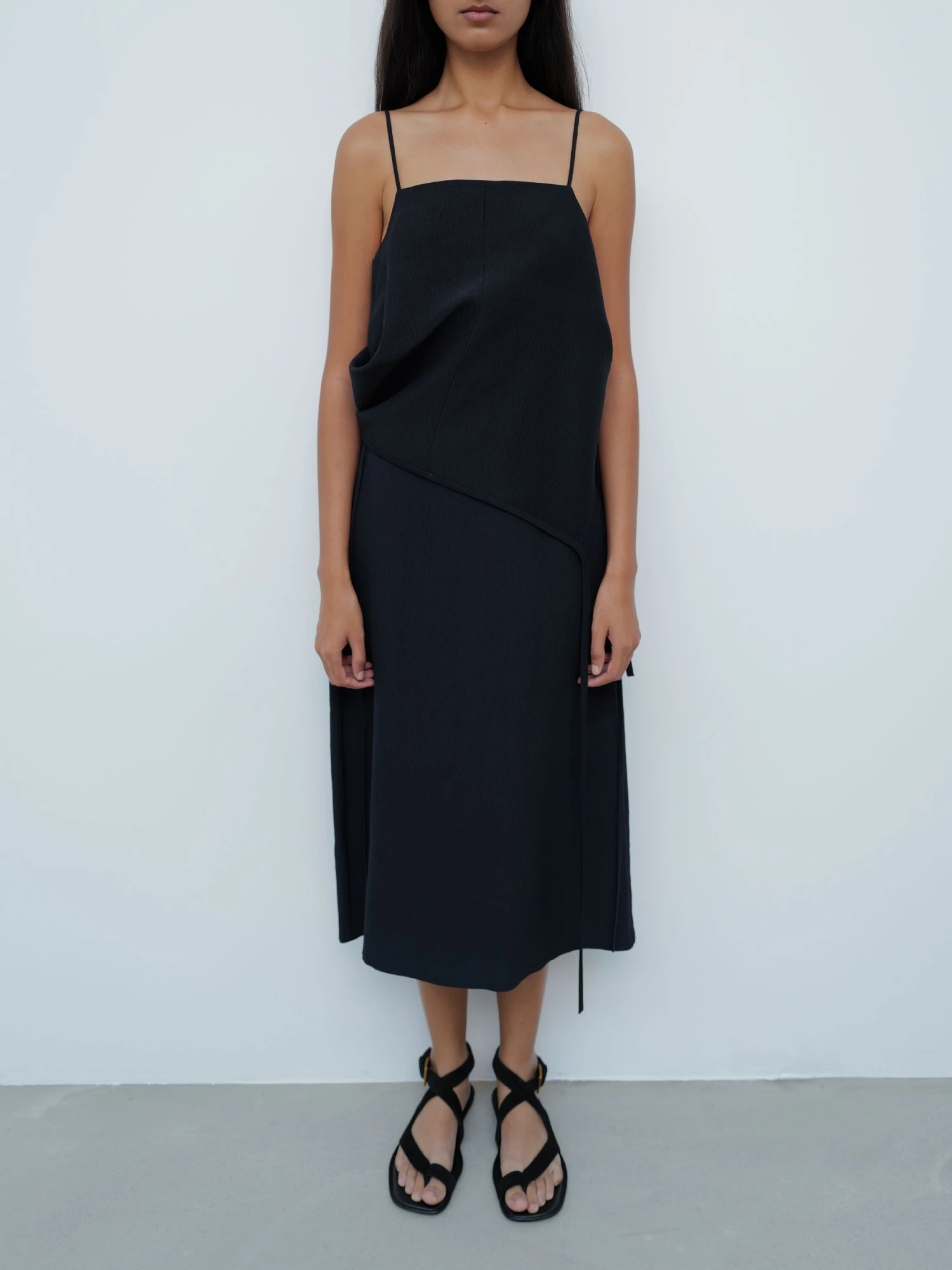 Женская юбка LE17SEPTEMBRE Crinkled Fluid Skirt Navy
