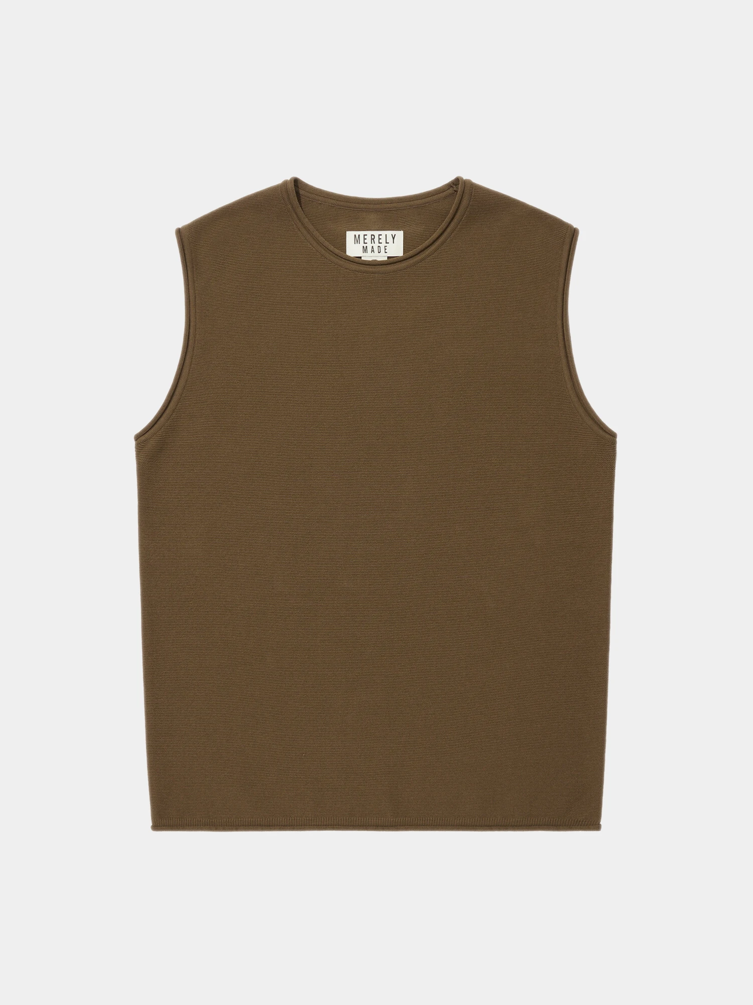Майка MERELY MADE Premium Wide Shoulder Sleeveless Caramel Brown