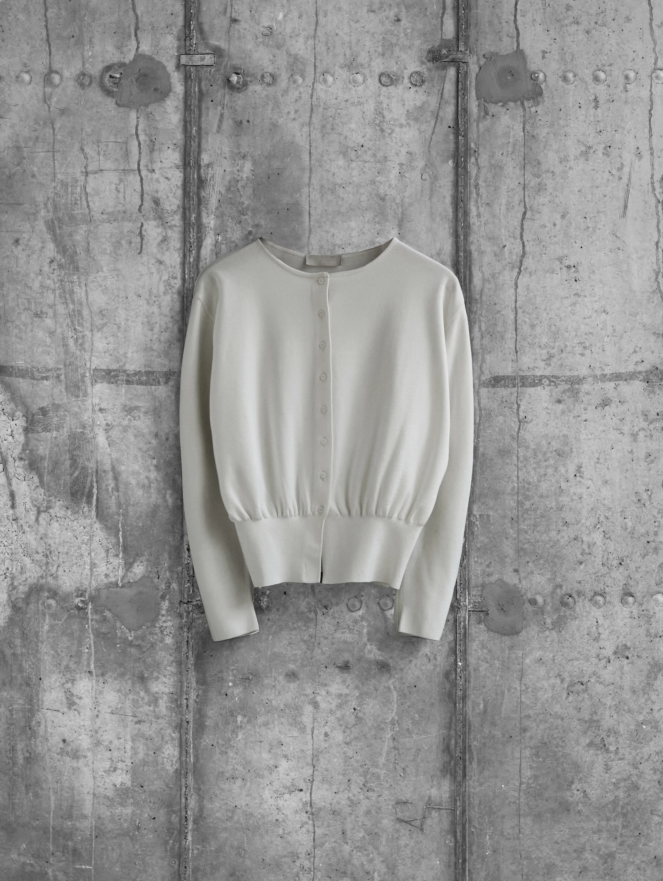 Женский кардиган AMOMENTO Round Sleeve Shirred Cardigan Mint