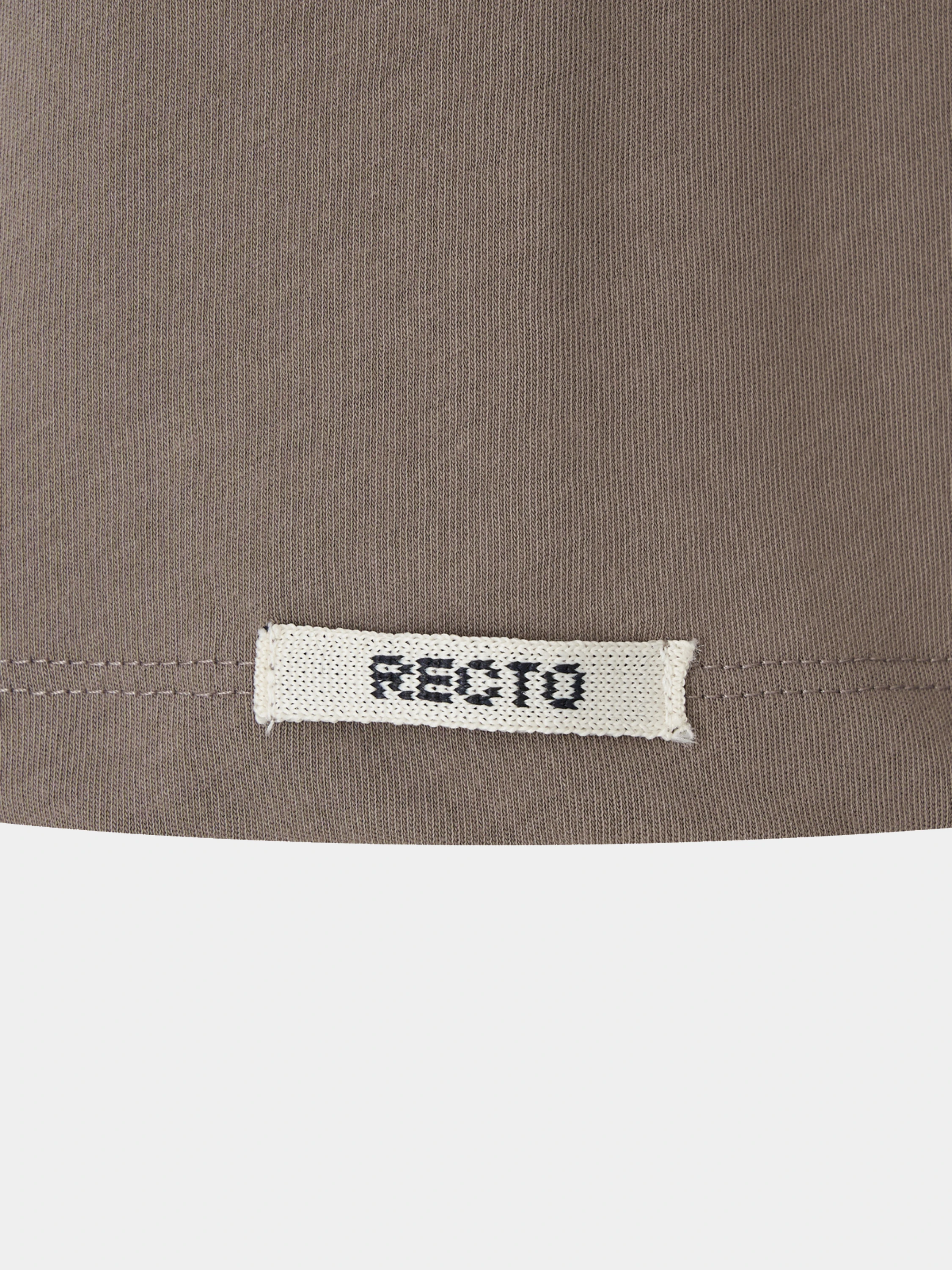 Футболка Recto RC Logo Jacquard Patch T-shirt Sepia