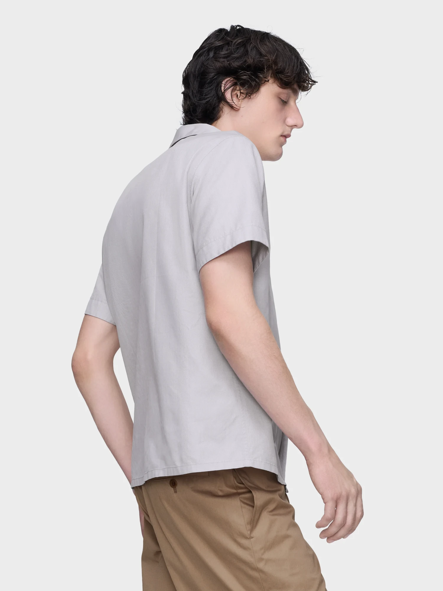Рубашка Maison Margiela Panelled Short-Sleeved Pearl Grey