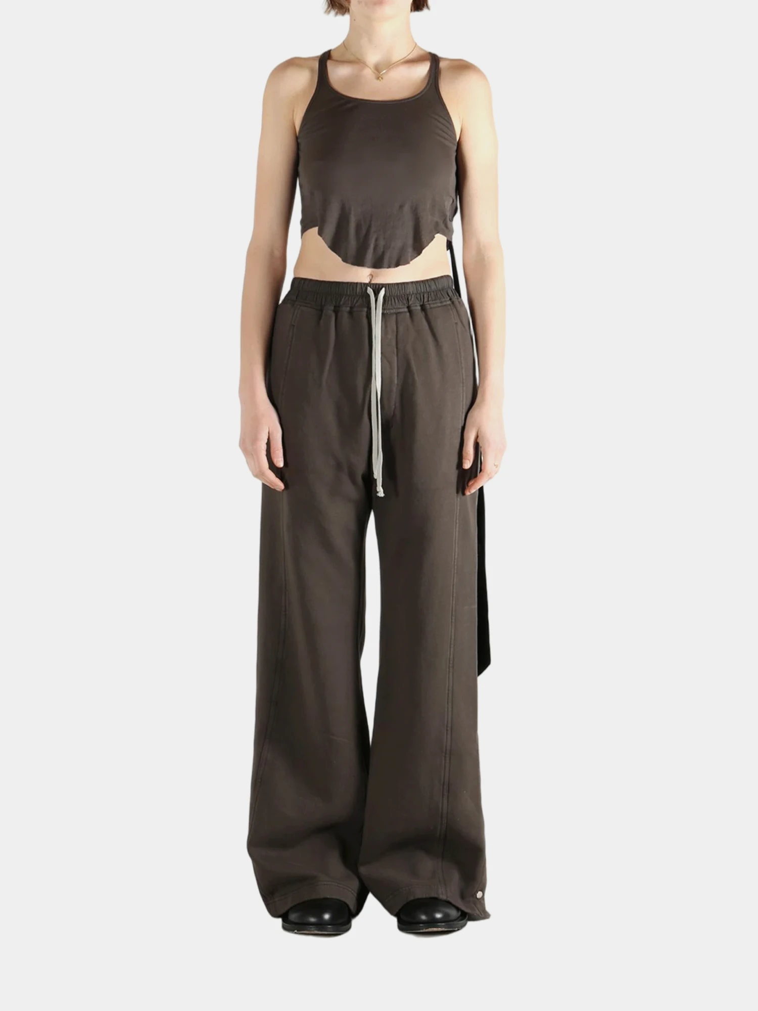 Женский топ RICK OWENS DRKSHDW Temple Basic Cropped Dark Dust