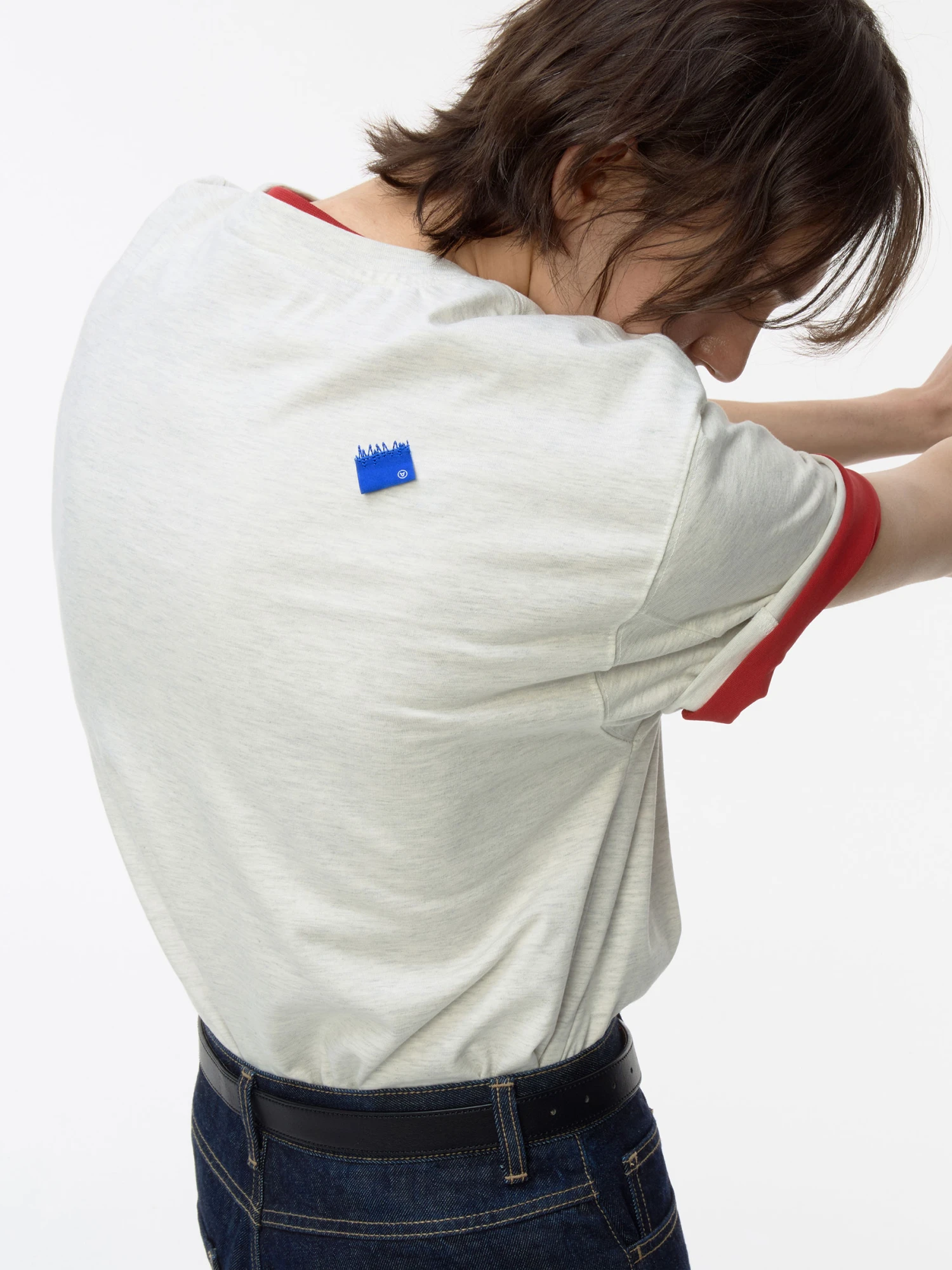 Футболка ADERERROR Sig; BL Tag T-Shirt 01 Oatmeal