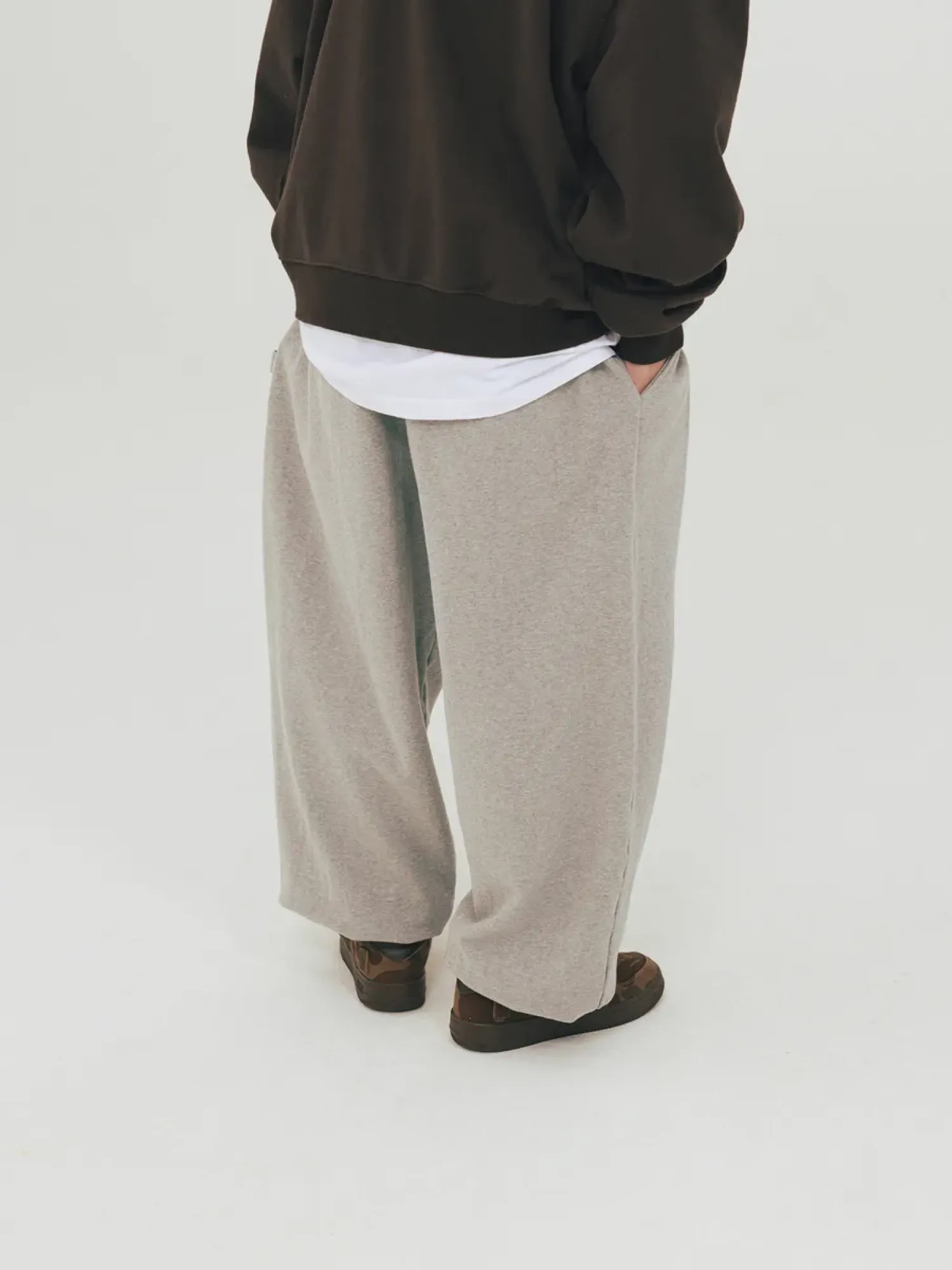 Брюки ANGLAN Loose Fit Jogger Sweat Pants Melange Grey